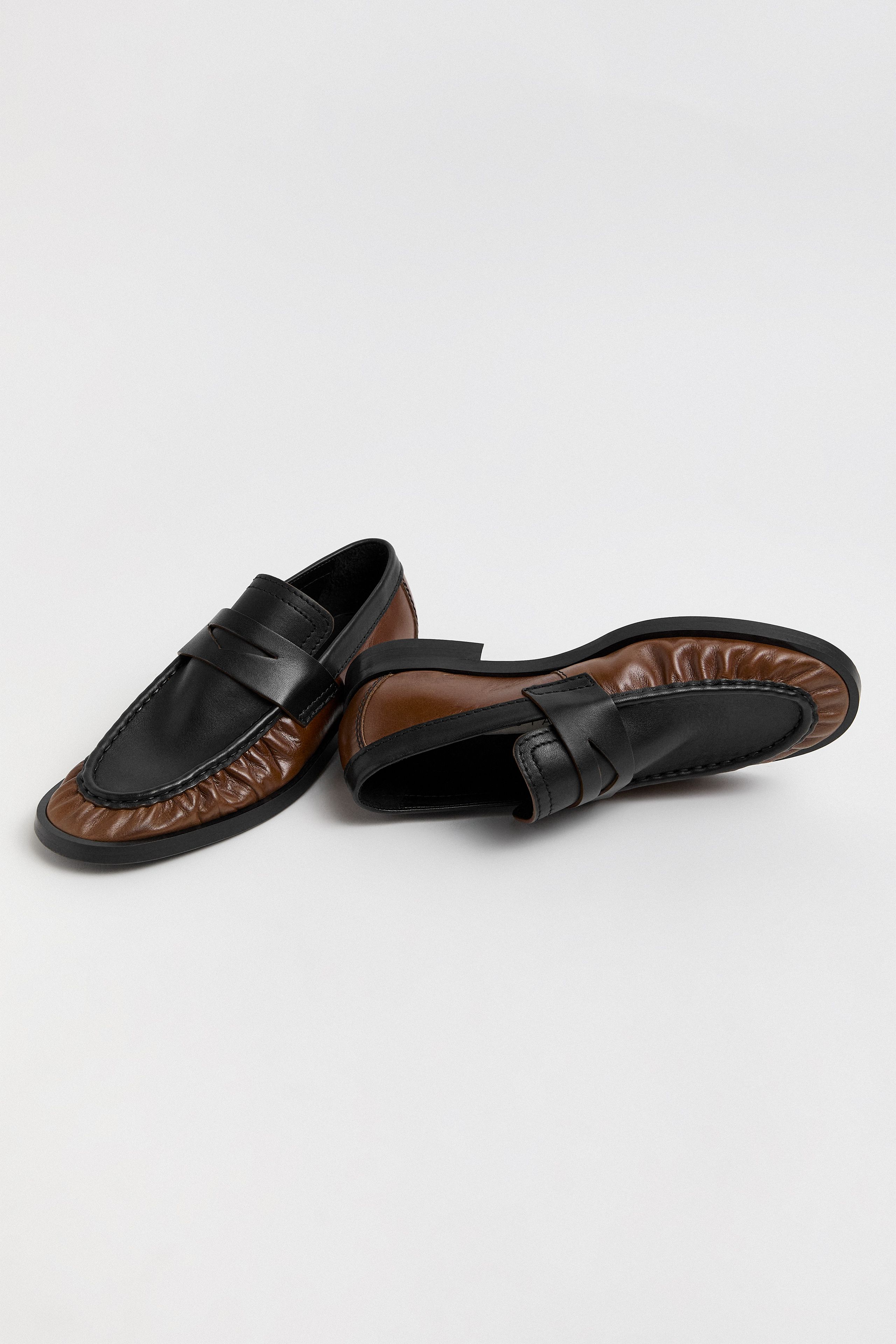 Zita Loafers - Tan Black Leather | Miista