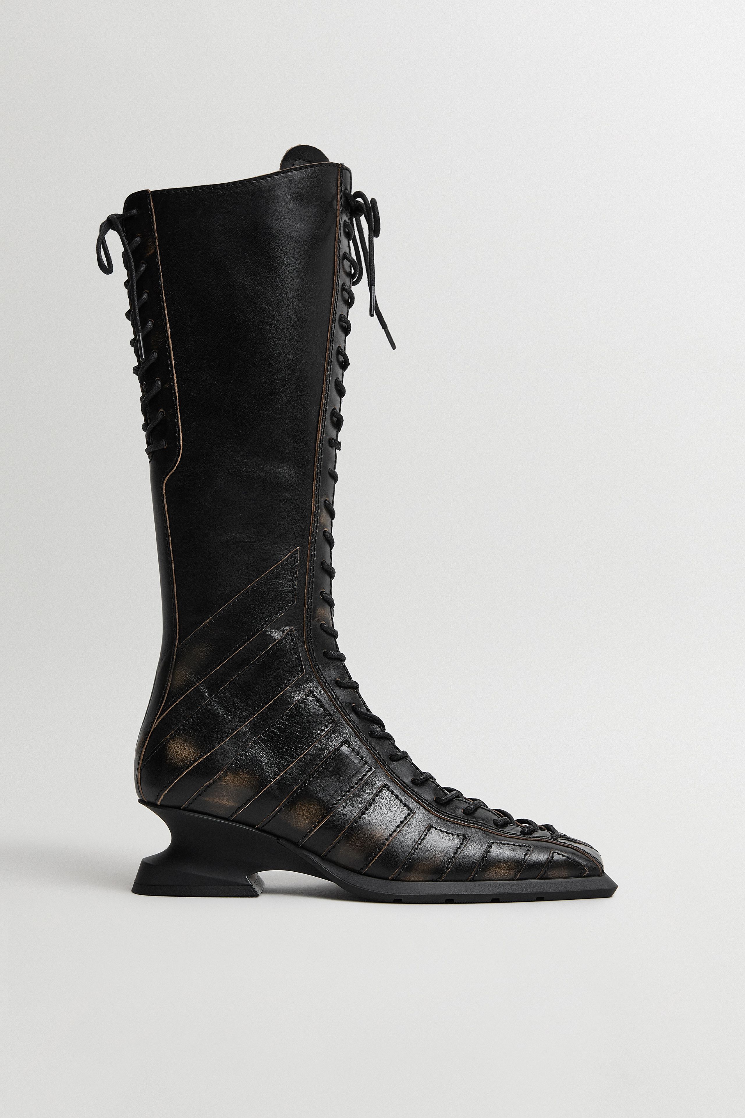 Nelly Boots - Brown Brush Off Leather | Miista | Designed & Handmade in Europe