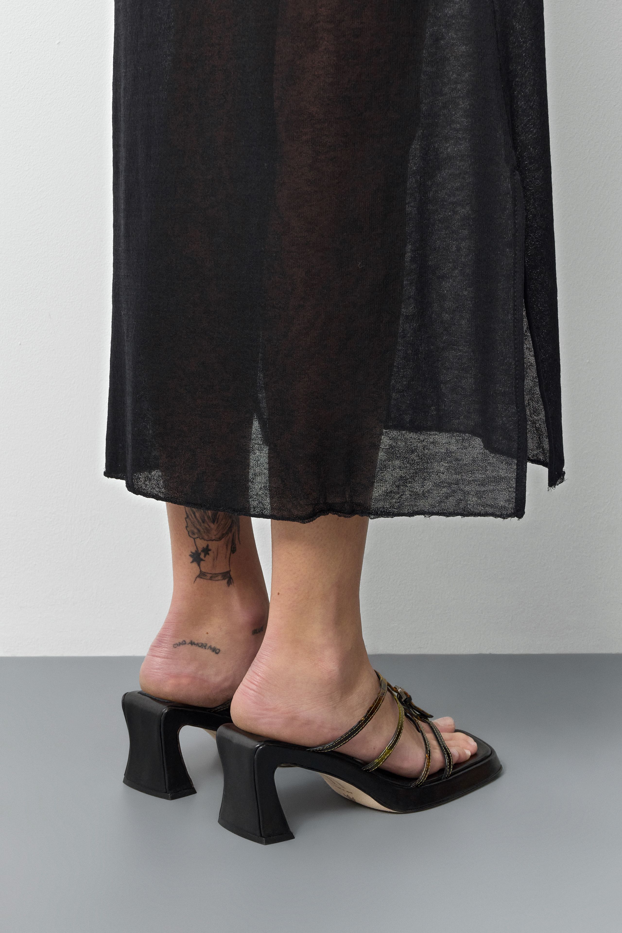 Indi Sandals - Green Embossed Snake Leather | Miista