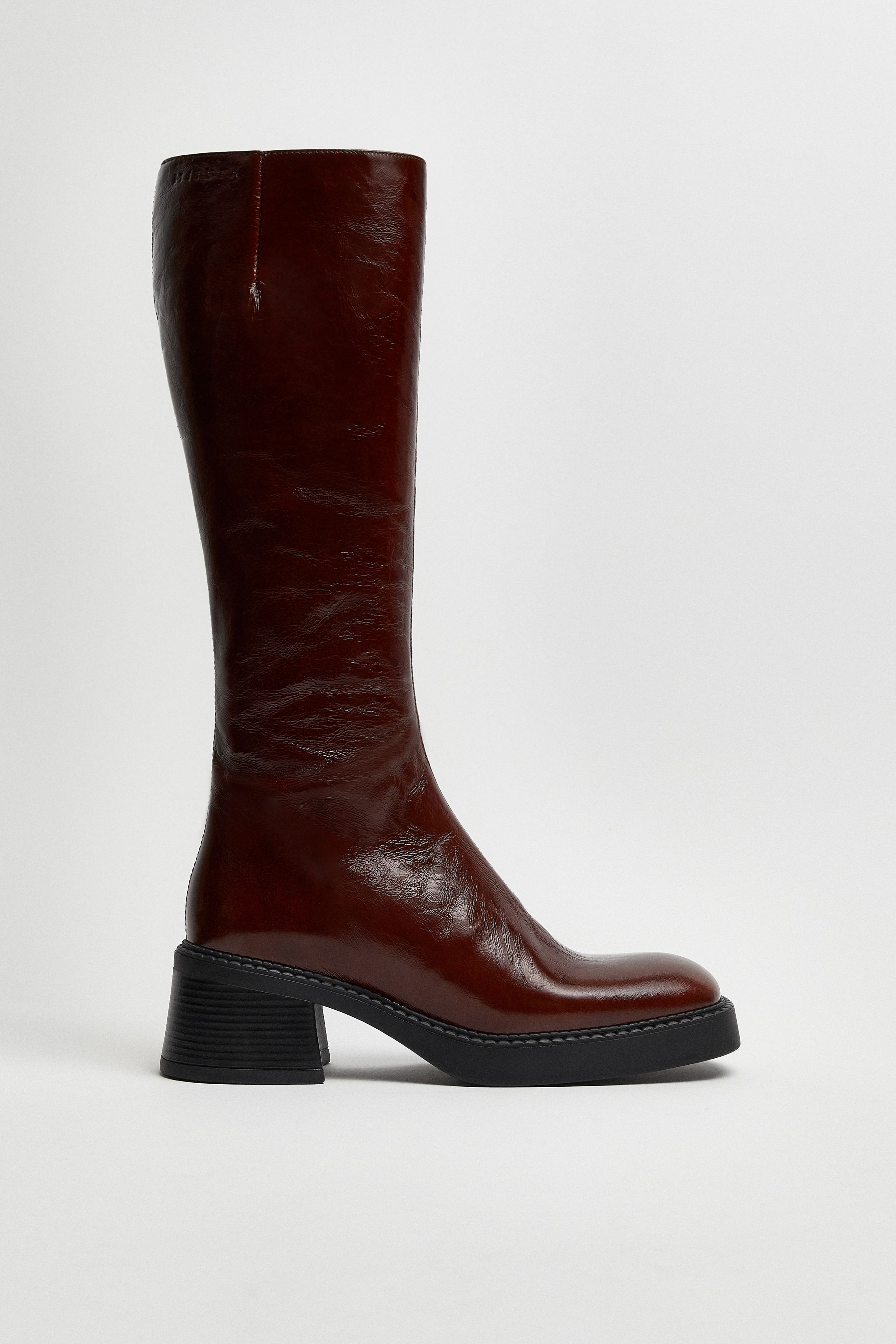 美品　MIISTA(ミスタ)　E8 本革ブーツ Yumi Brown Boots | Miista