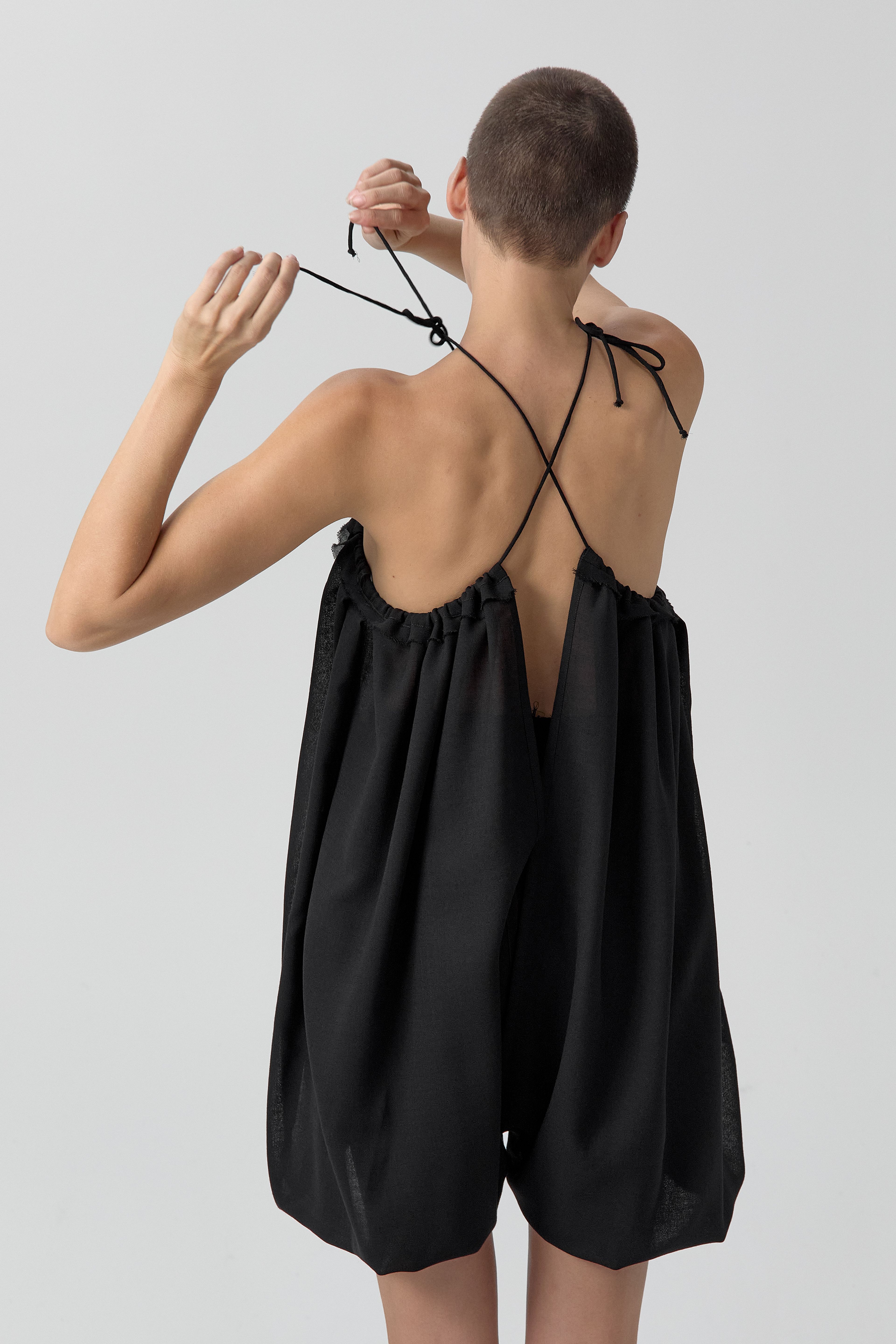Kara Trousers - Black Pleated Virgin Wool | Miista | Designed & Handmade in Europe
