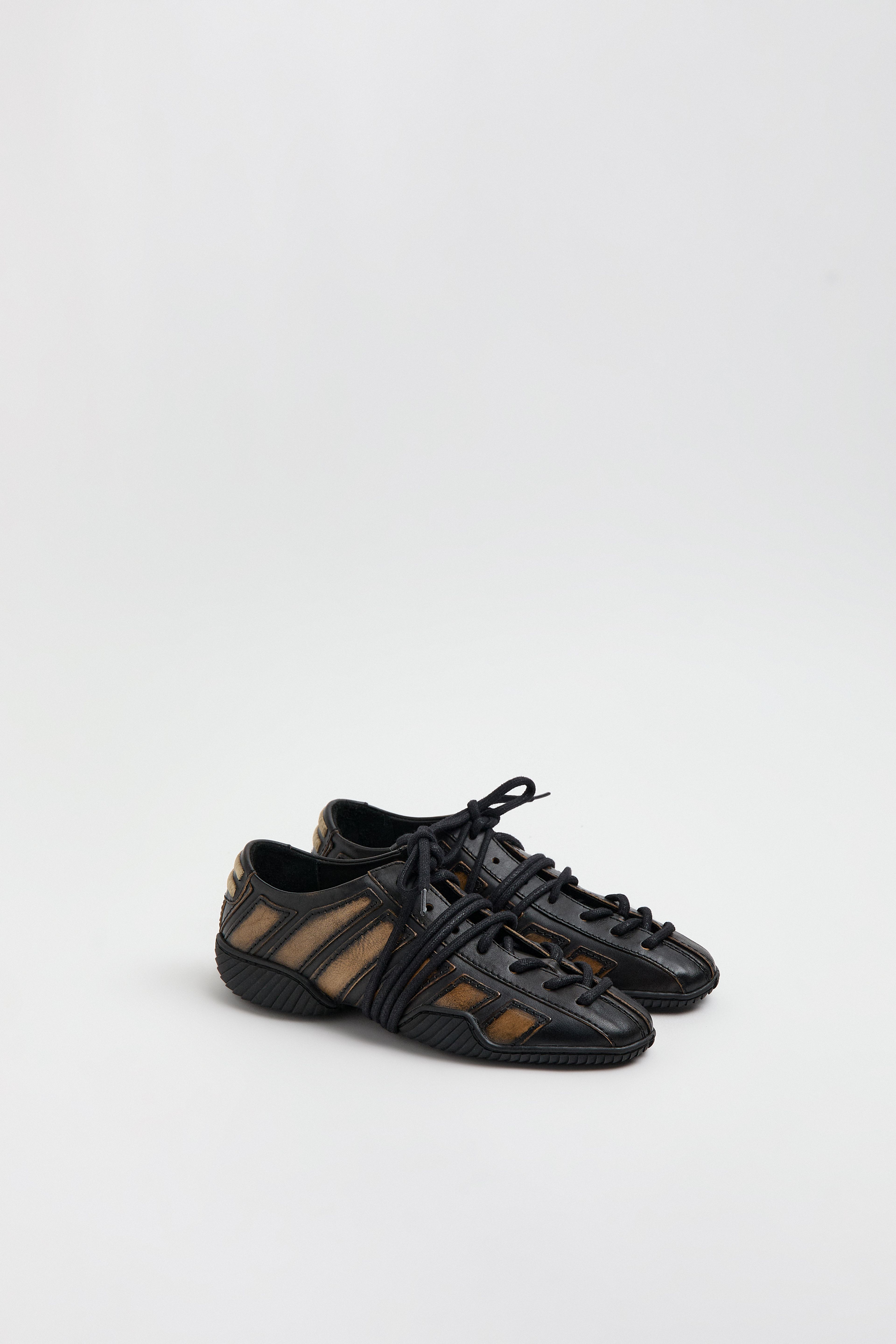Erna Sneakers - Brown Brush Off Leather | Miista | Designed & Handmade in Europe