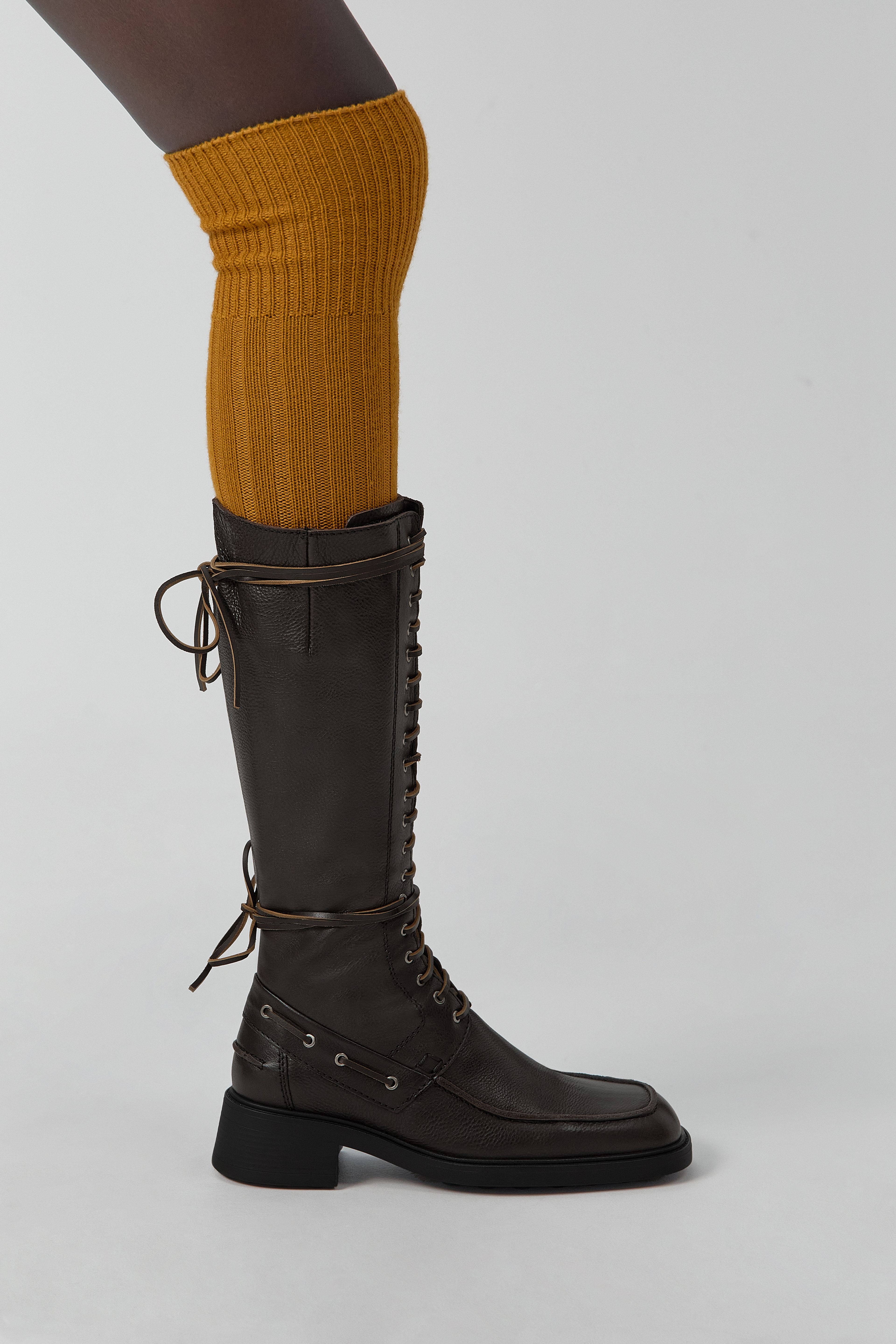 Sanne Boots - Black Brown Leather | Miista | Designed & Handmade in Europe