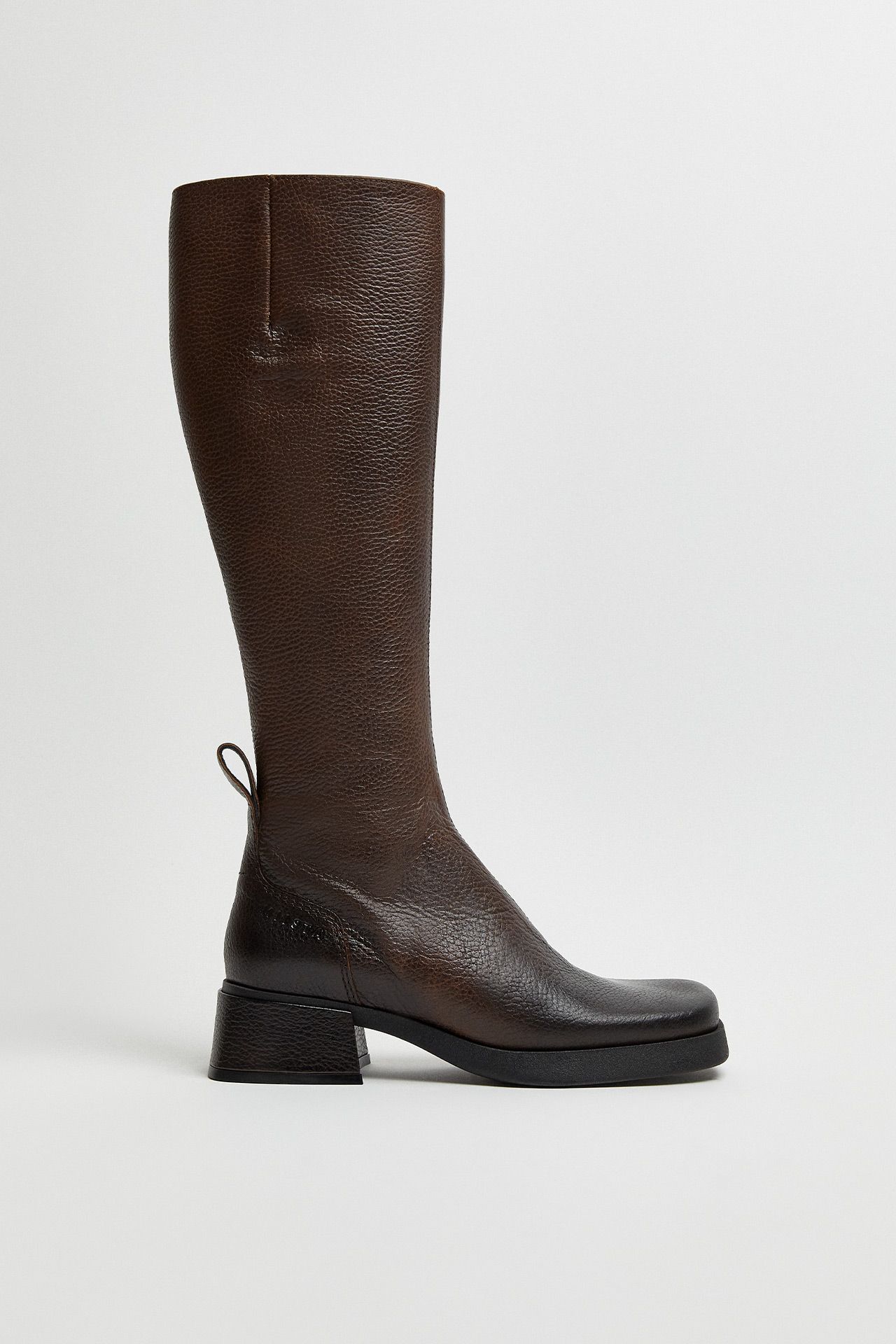Brunilhda Brown Caramel Tall Boots | Miista