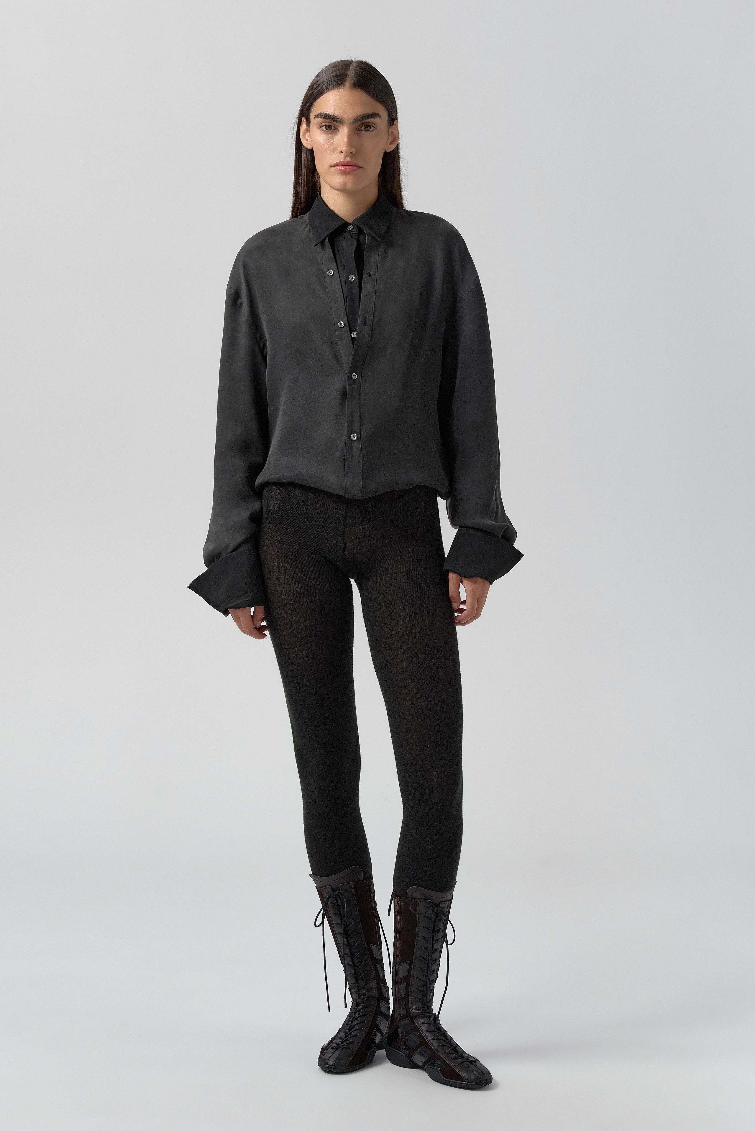 Lorna Dress - Black Lyocell Blend | Miista | Designed & Handmade in Europe
