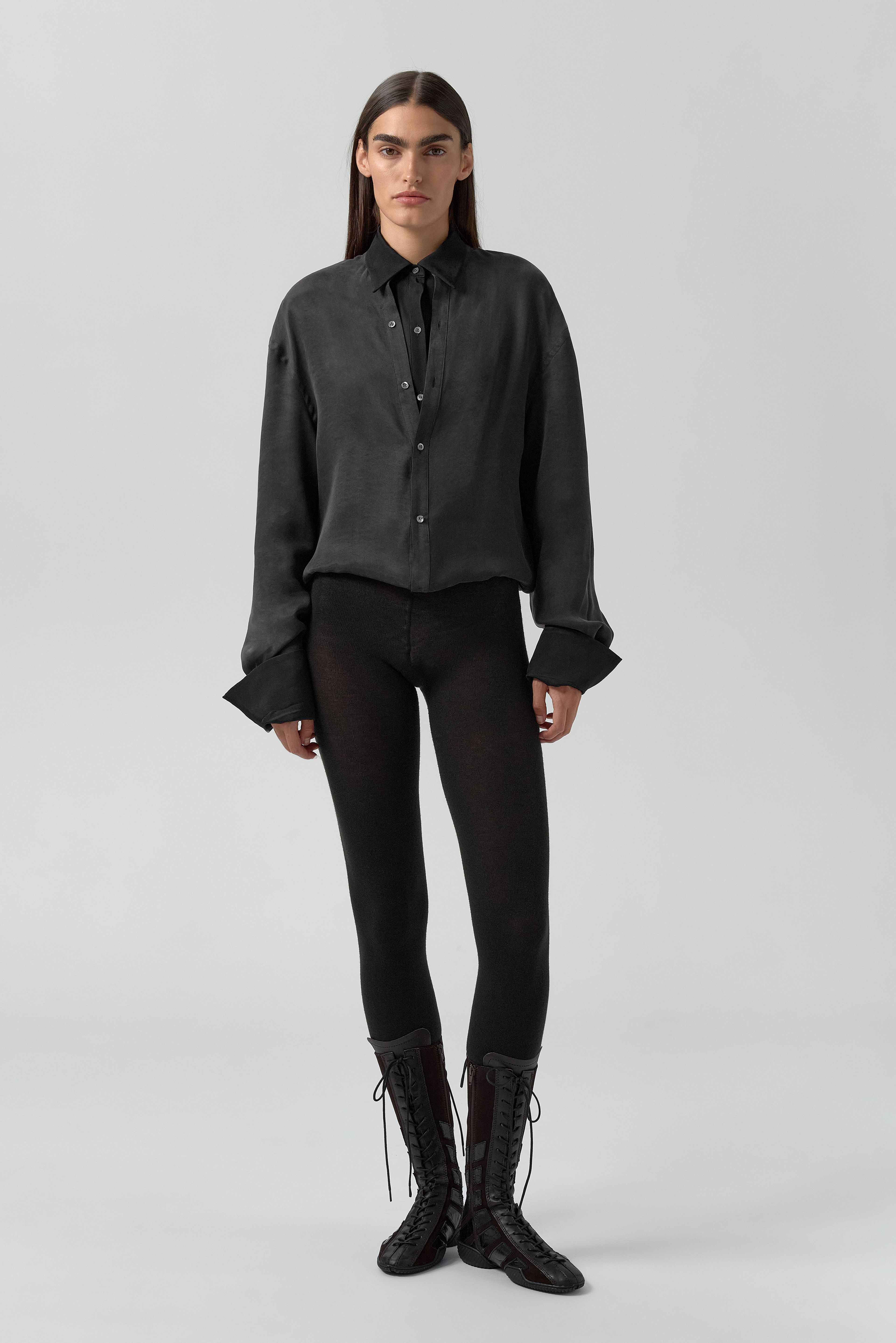Lorna Dress - Black Lyocell Blend | Miista | Designed & Handmade in Europe