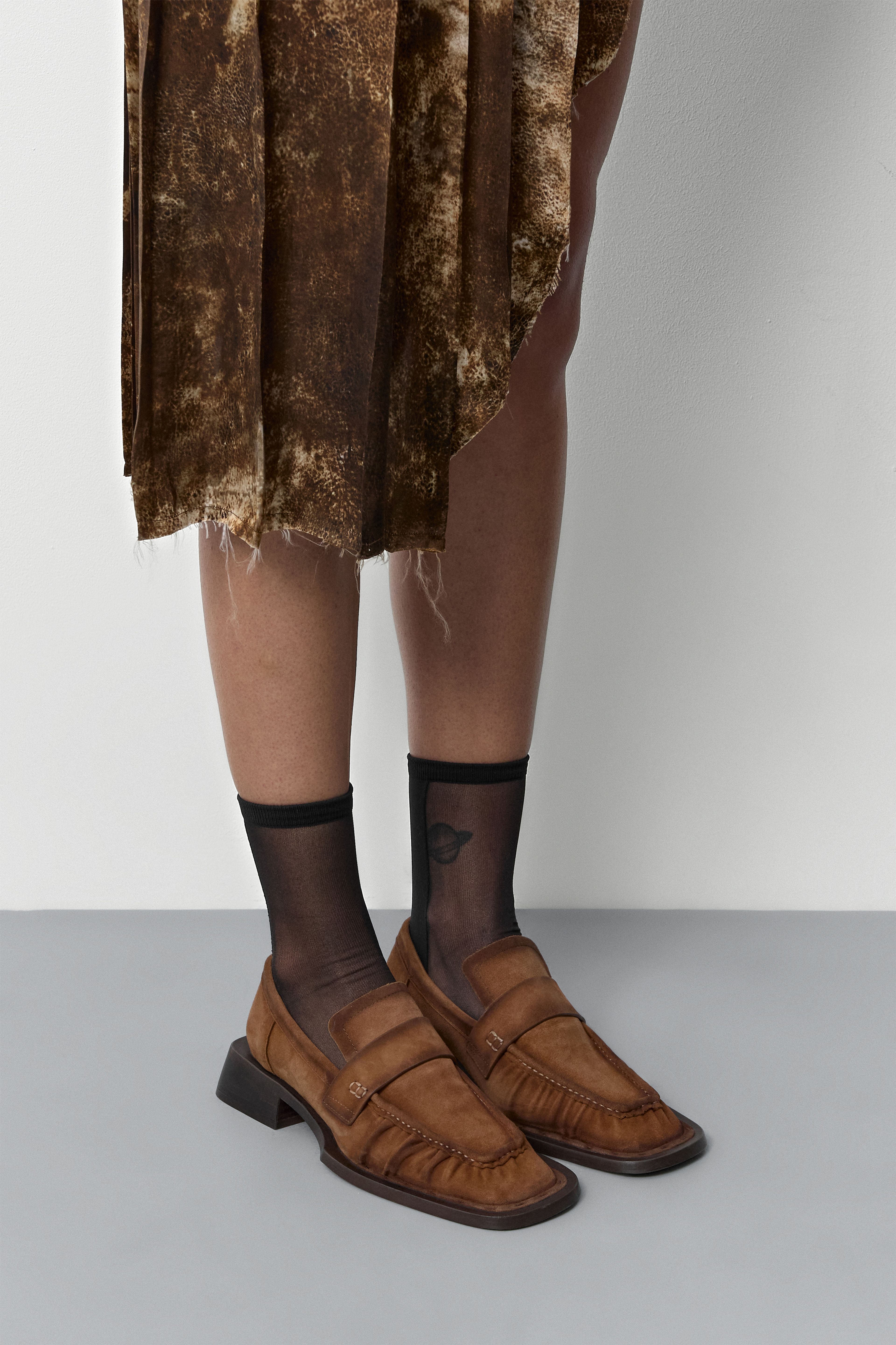 Airi Suede Honey Loafers | Miista | Designed & Handmade in Europe