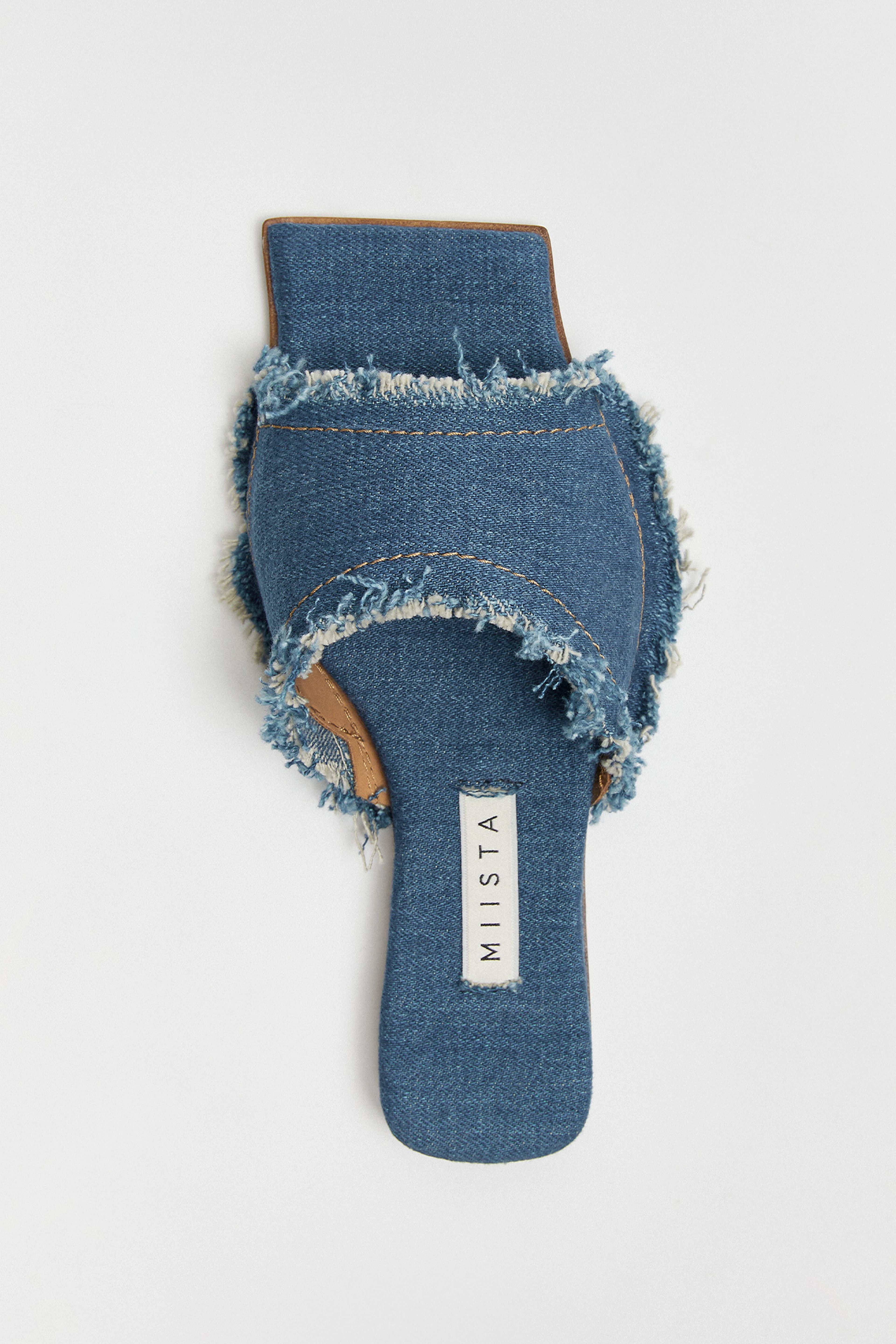 Candela Blue Denim Sandals | Miista Europe | Made in Portugal