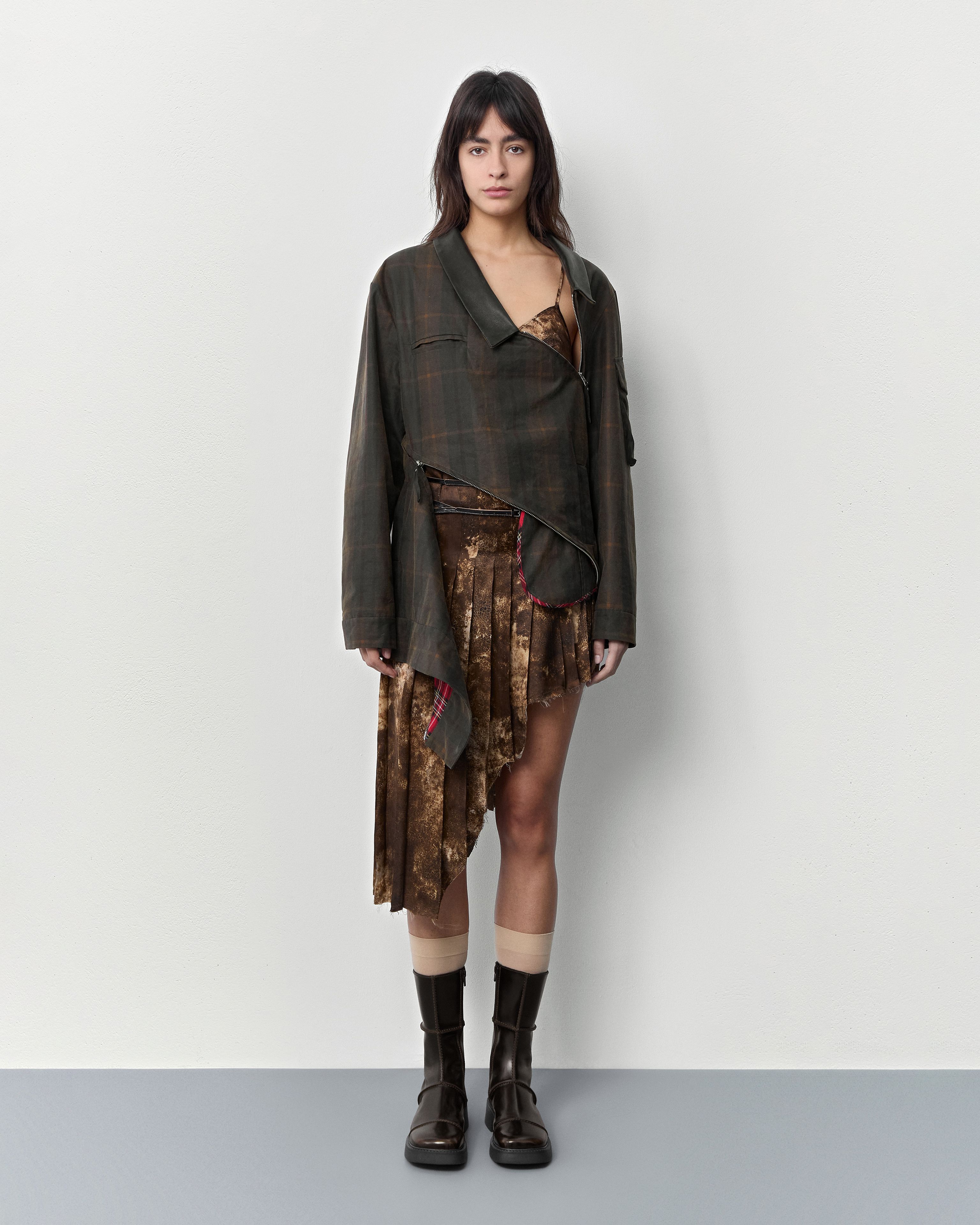 Dahlia Boots - Brown Brush Off Leather | Miista