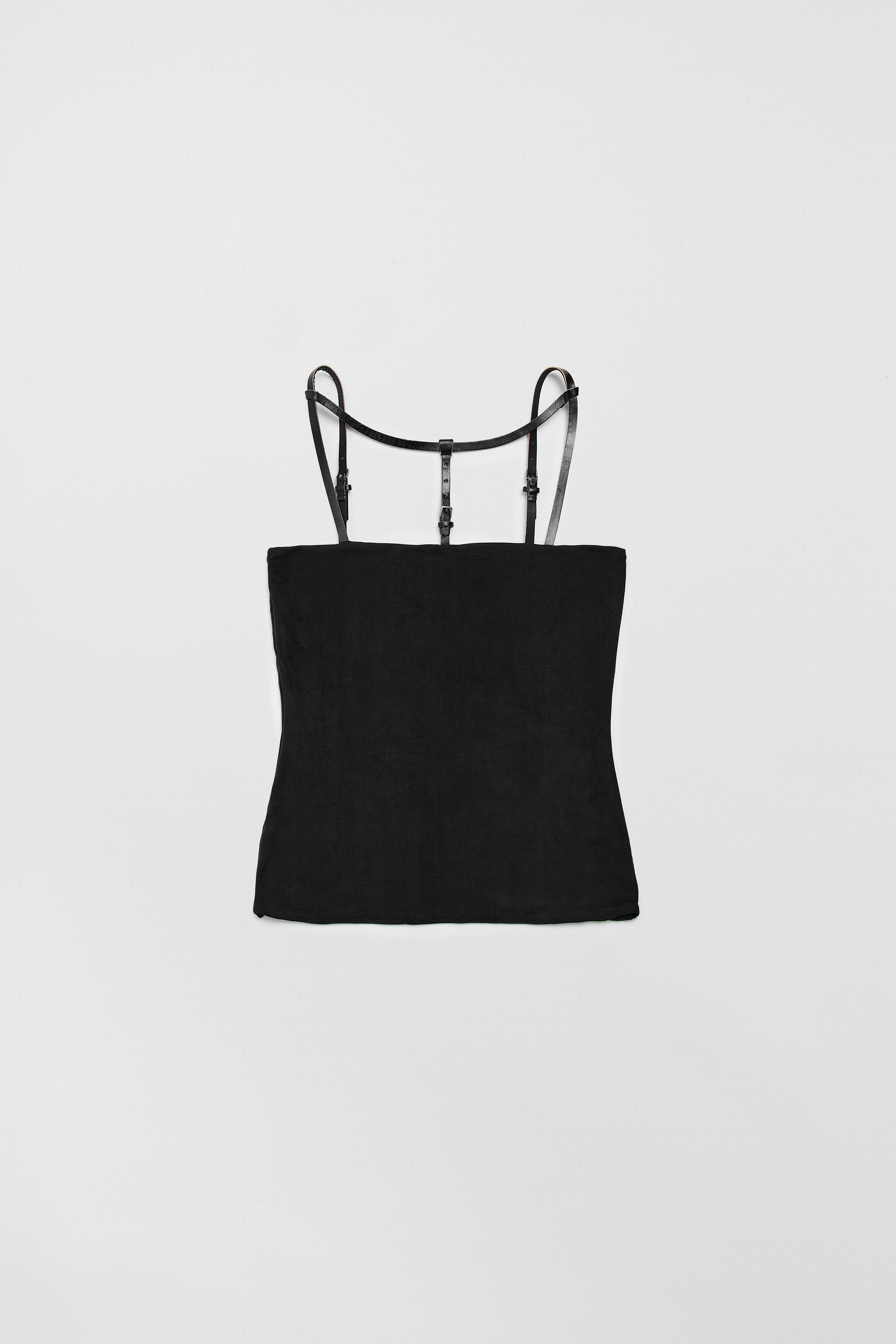 Ismera Black Rib Top | Miista | Designed & Handmade in Europe