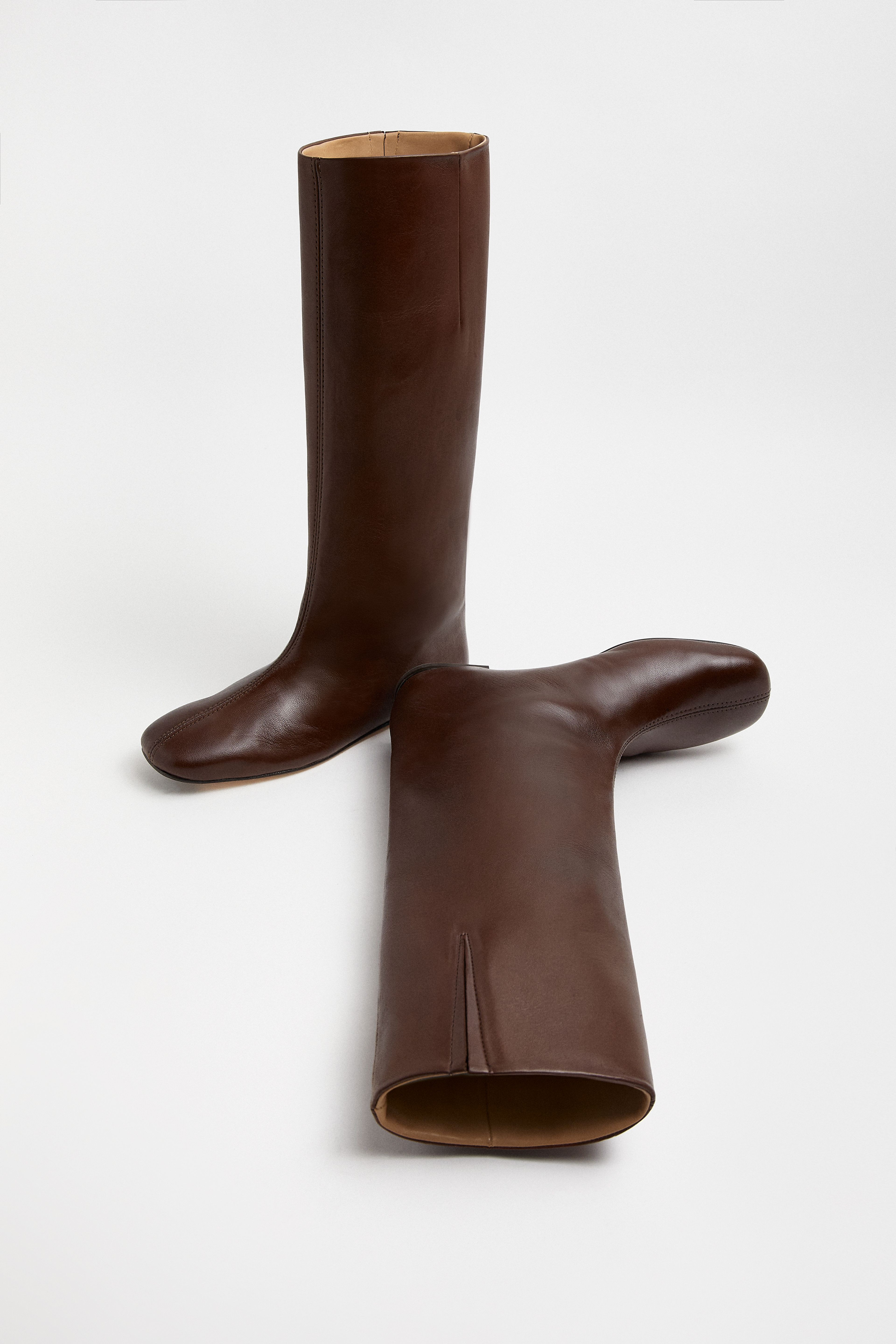 Severine Brown Tall Boots | Miista | Designed & Handmade in Europe