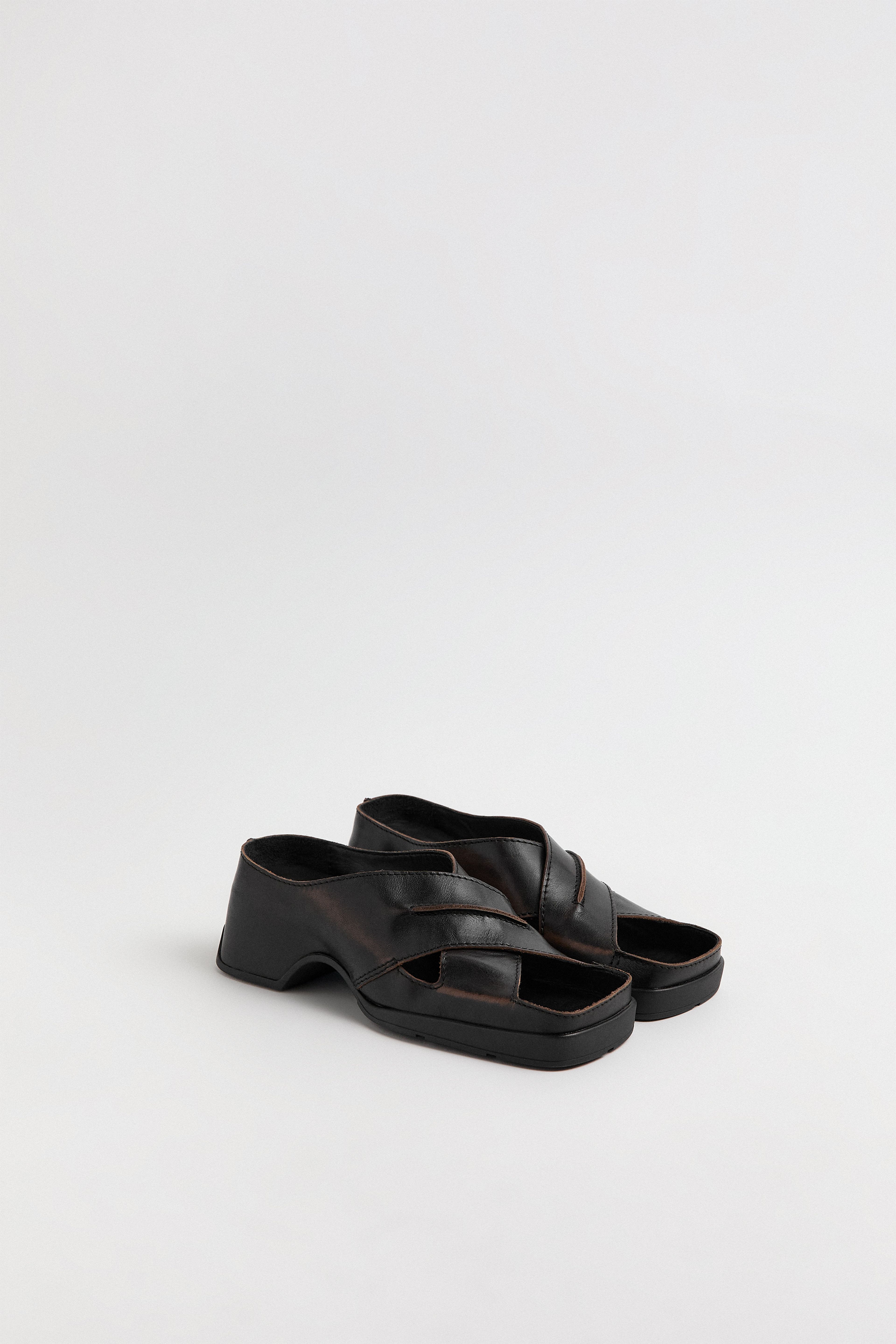 Nira Brushed Brown Sandals | Miista | Designed & Handmade in Europe