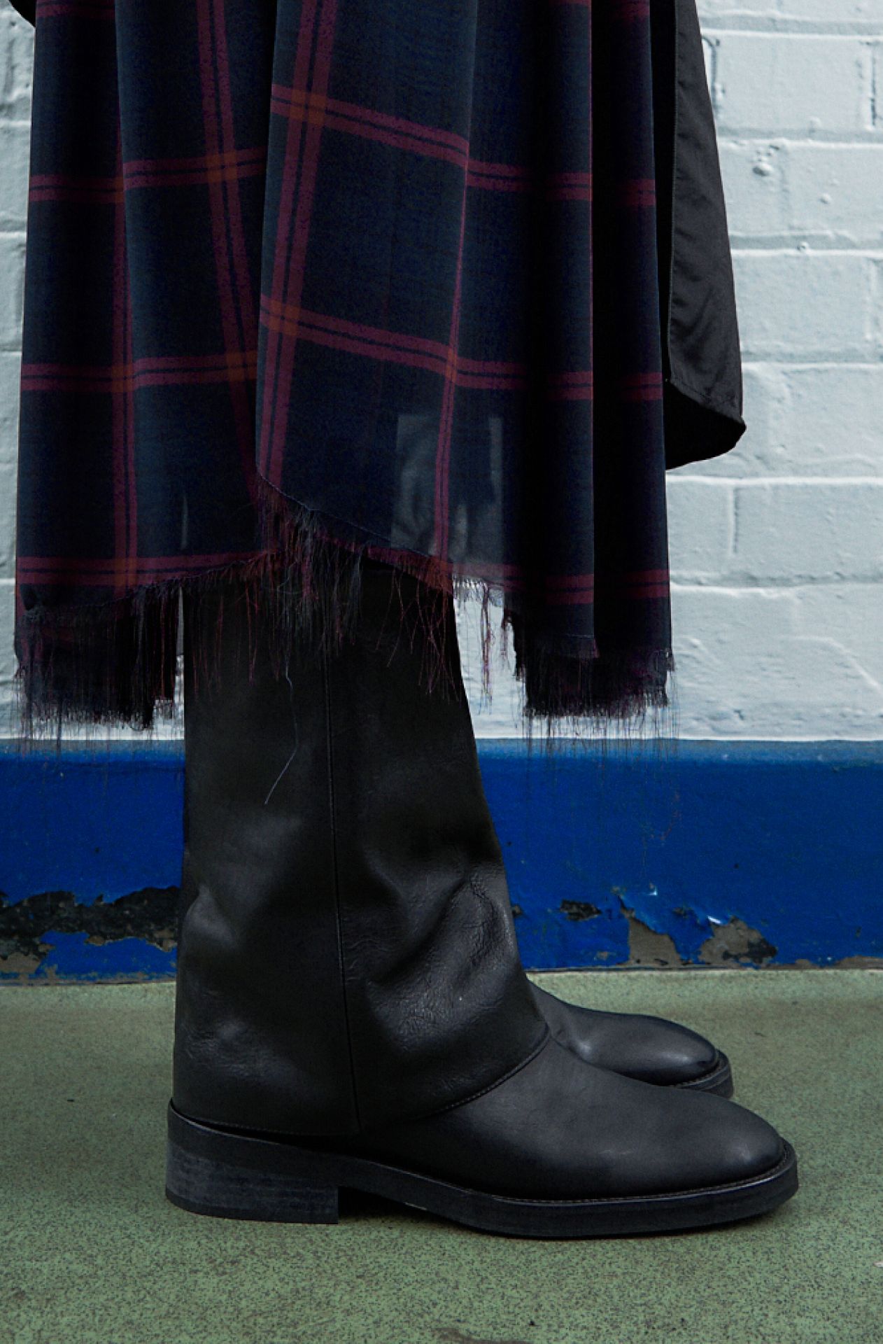 Arden Black Ankle Fold Over Boots | Designed & Handmade in Europe