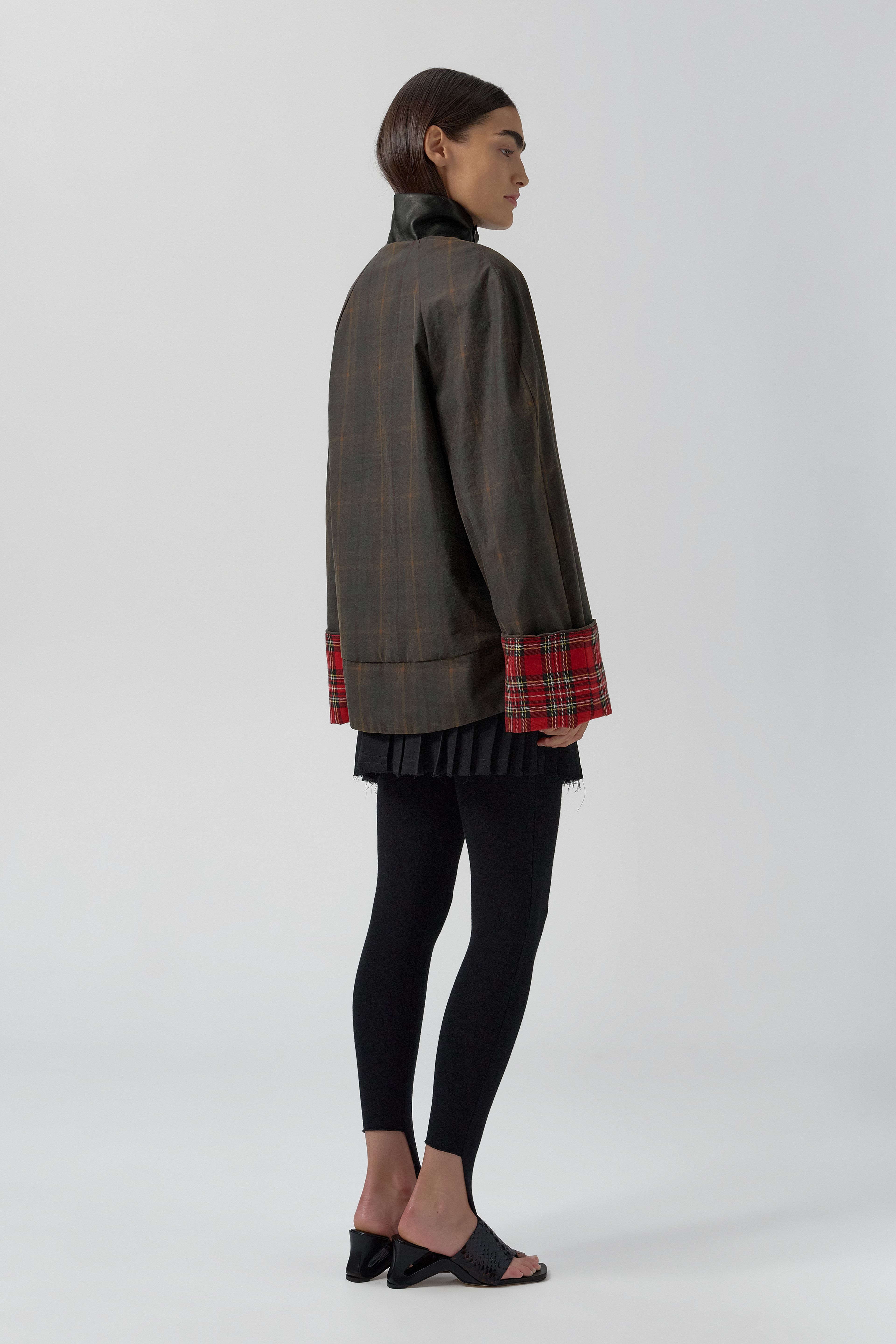 Ofelia Jacket - Brown Cotton | Miista | Designed & Handmade in Europe