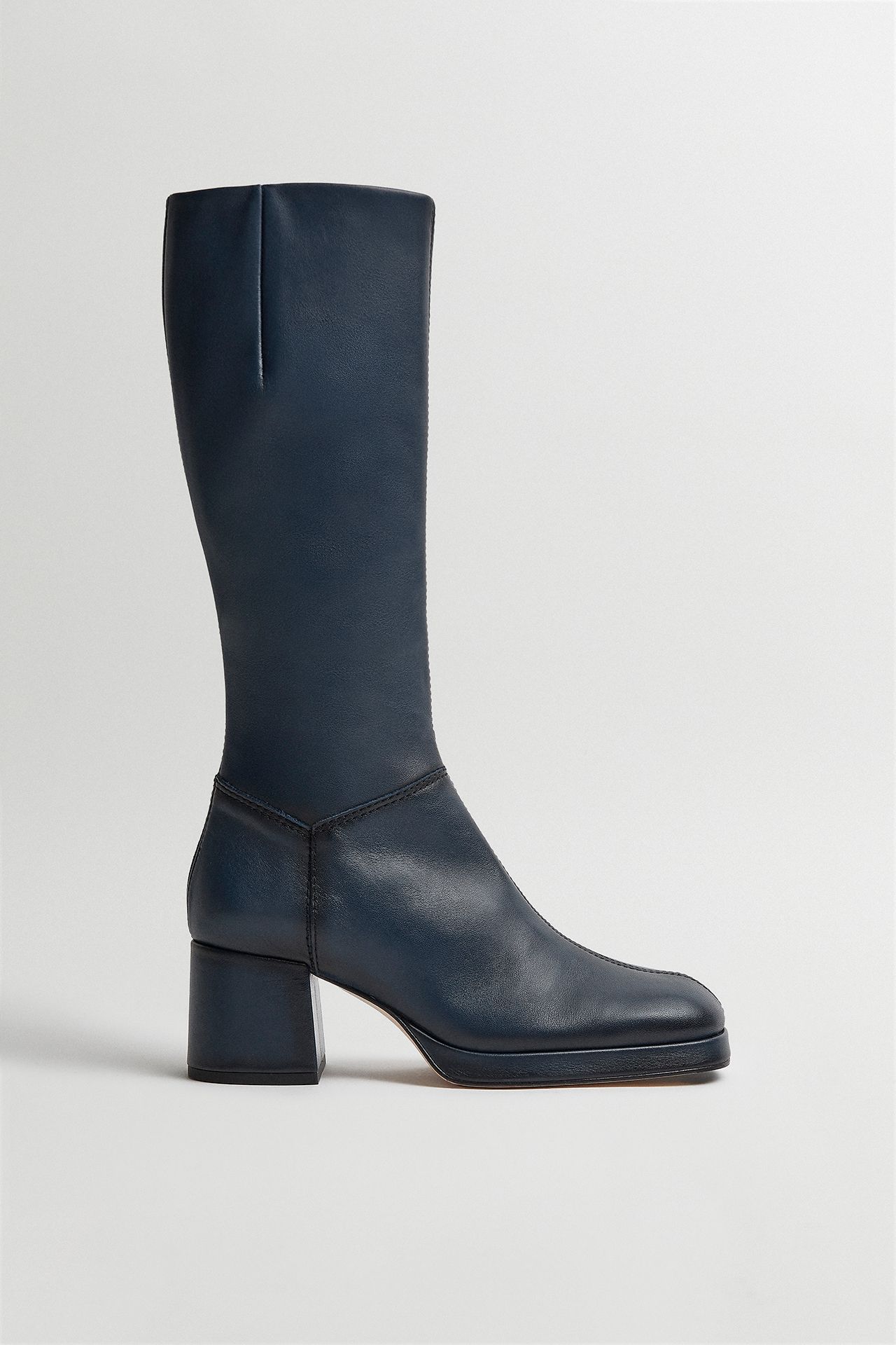 Maple Brushed Navy Boots | Miista | Designed & Handmade in Europe