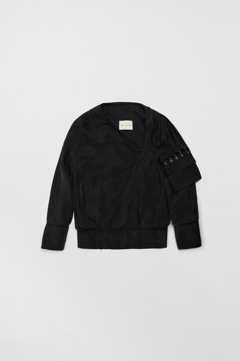 Black Asymmetric Jacket