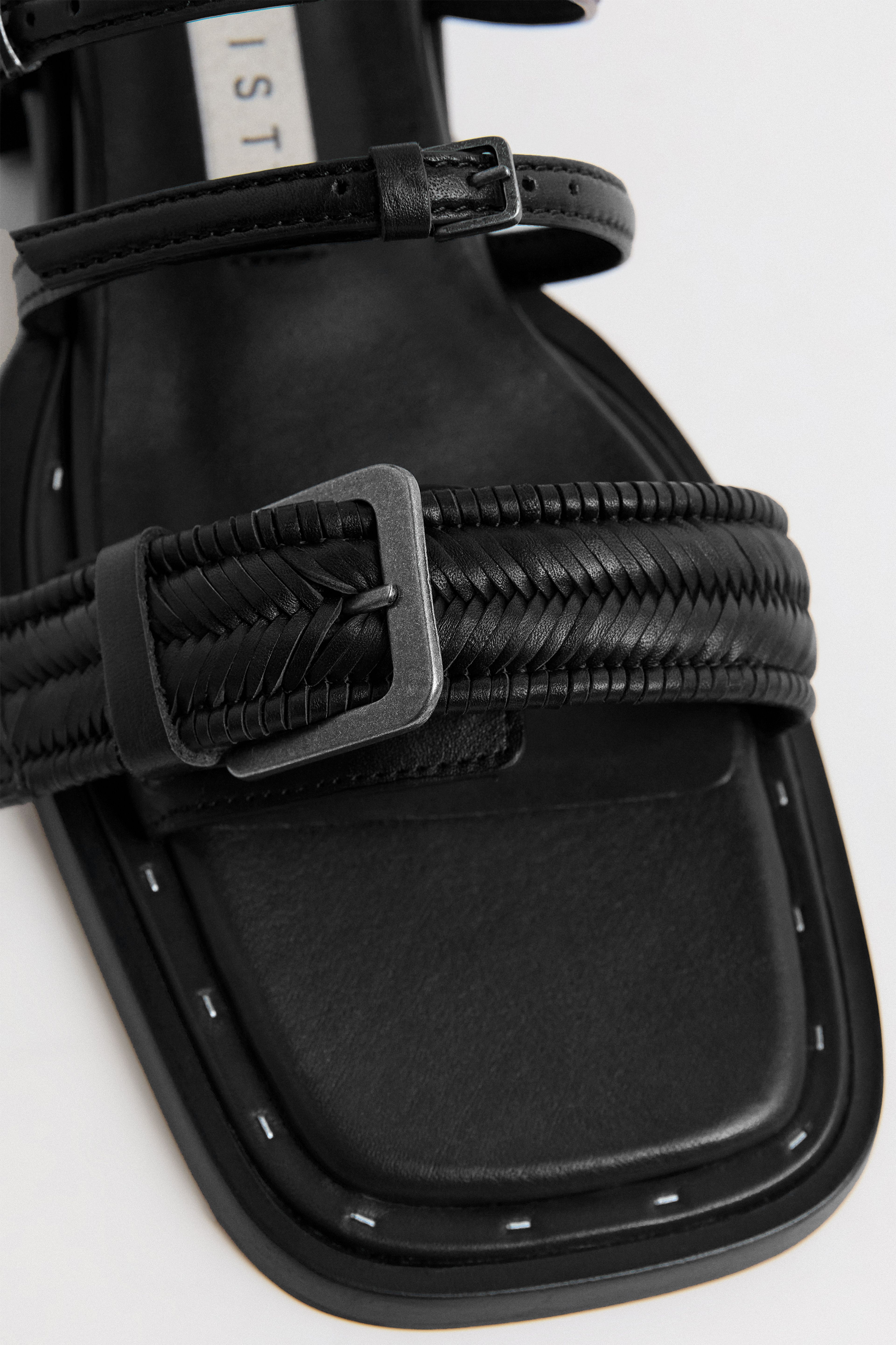 Nayah Black Buckled Sandals | Miista | Designed & Handmade in Europe