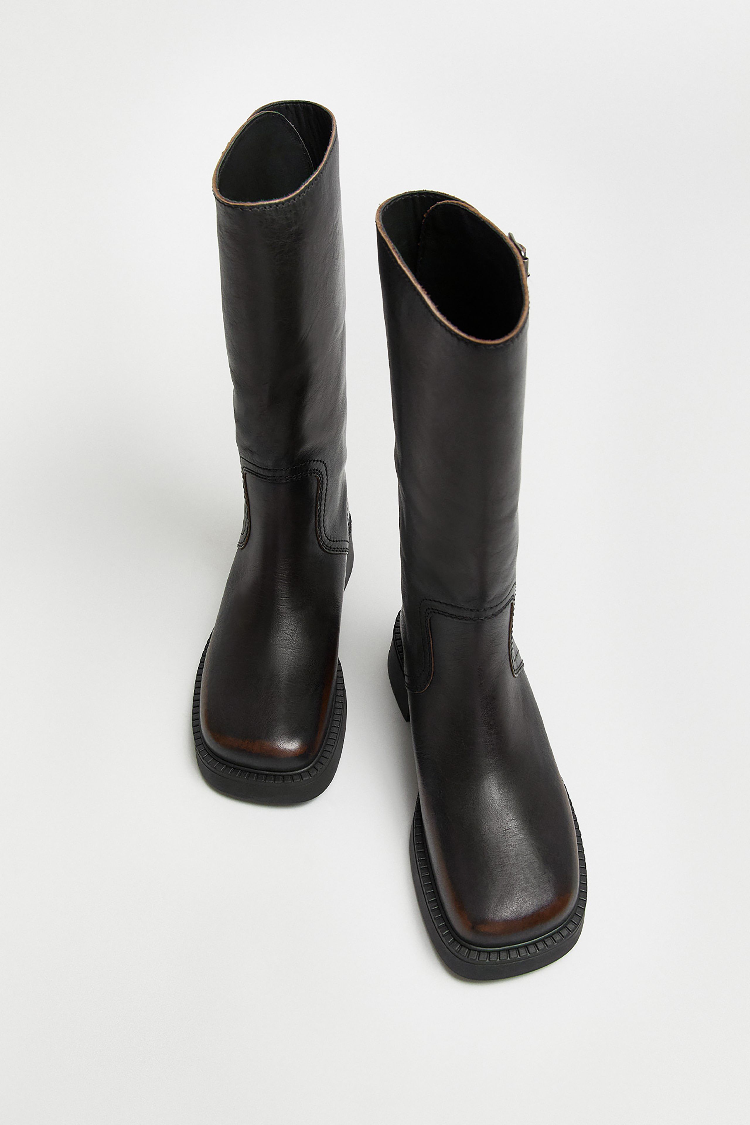 Marisa Brushed Brown Boots | Miista