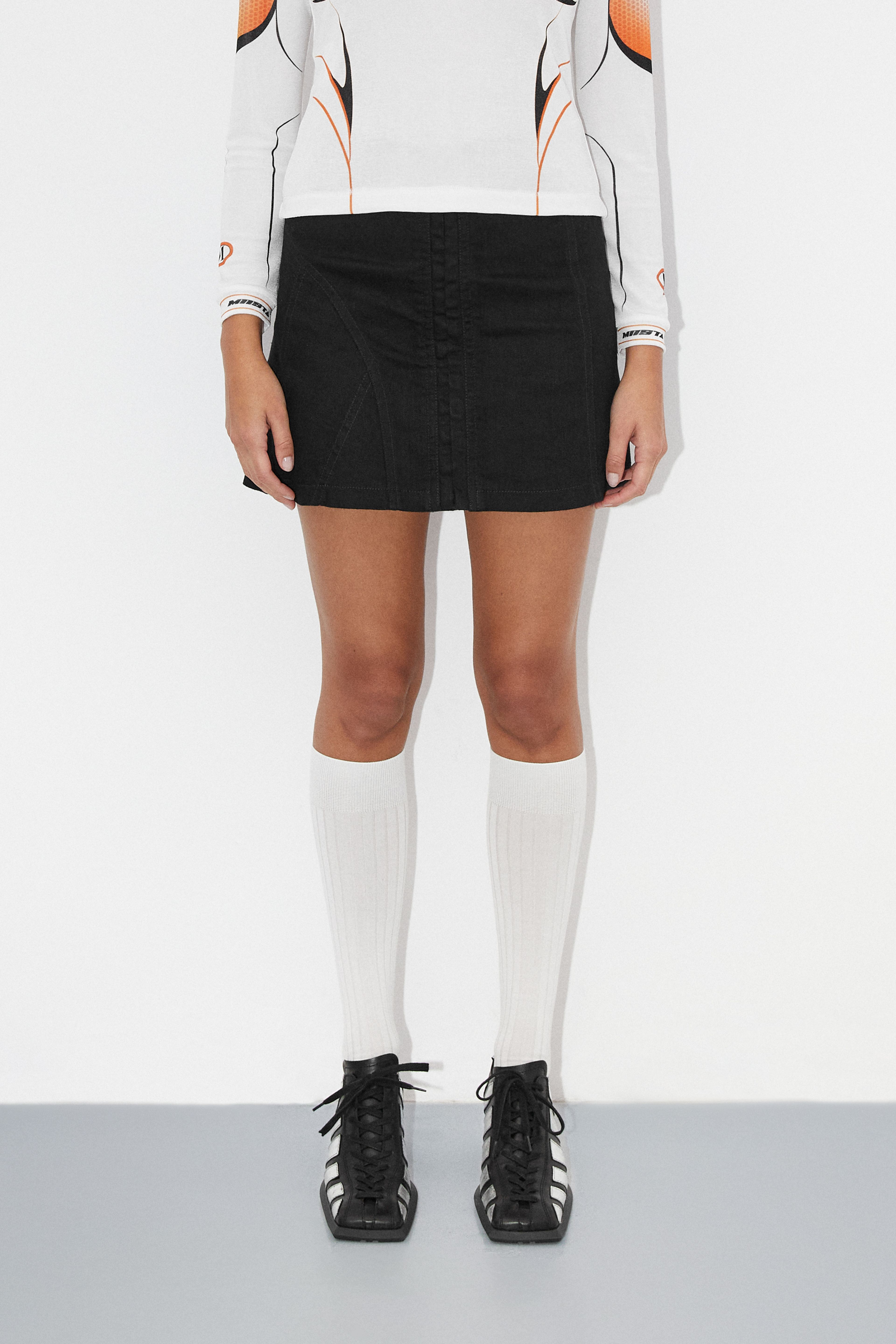 Gil Black Denim Skirt | Designed & Handmade in Europe