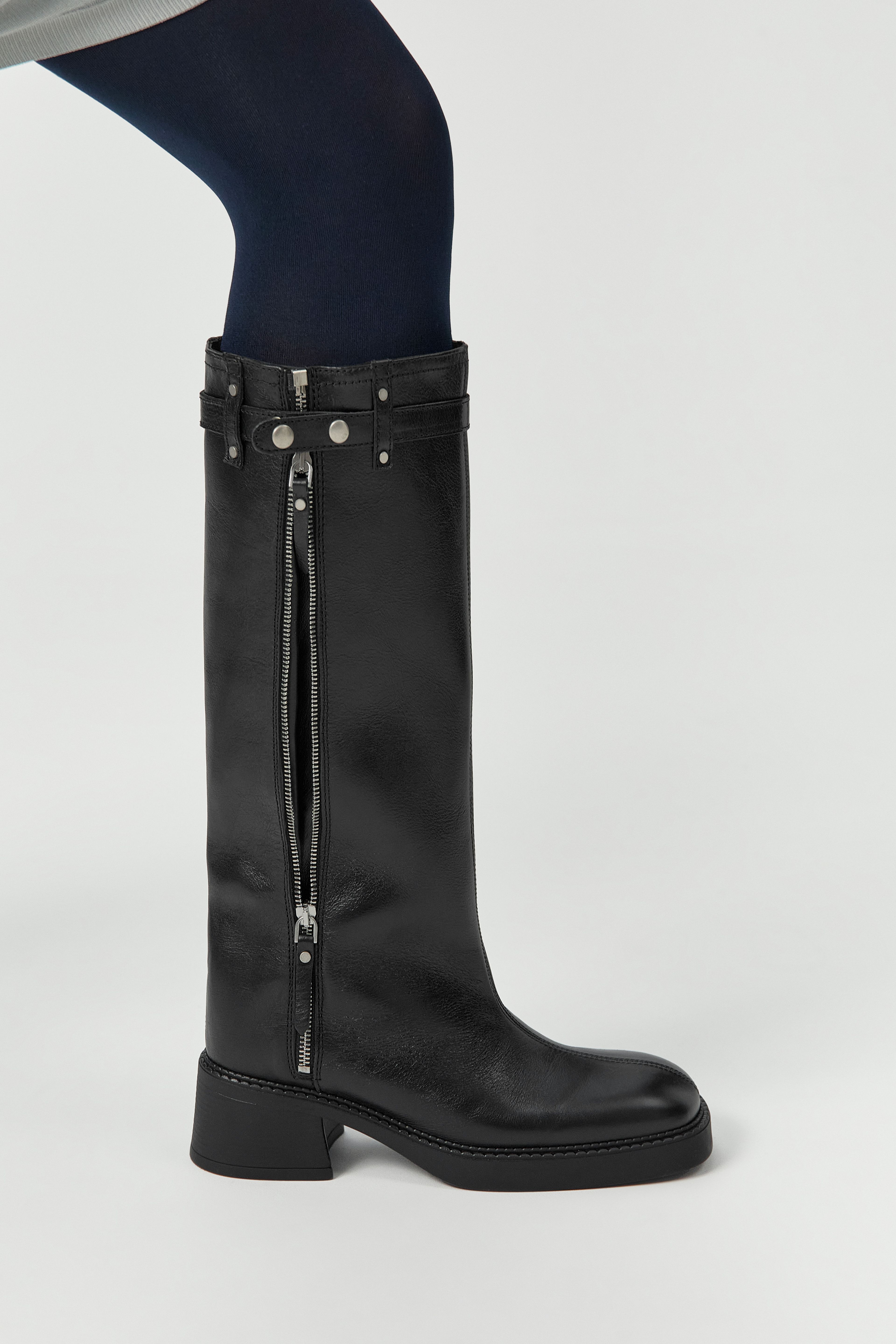 Izolda Boots - Black Leather | Miista | Designed & Handmade in Europe