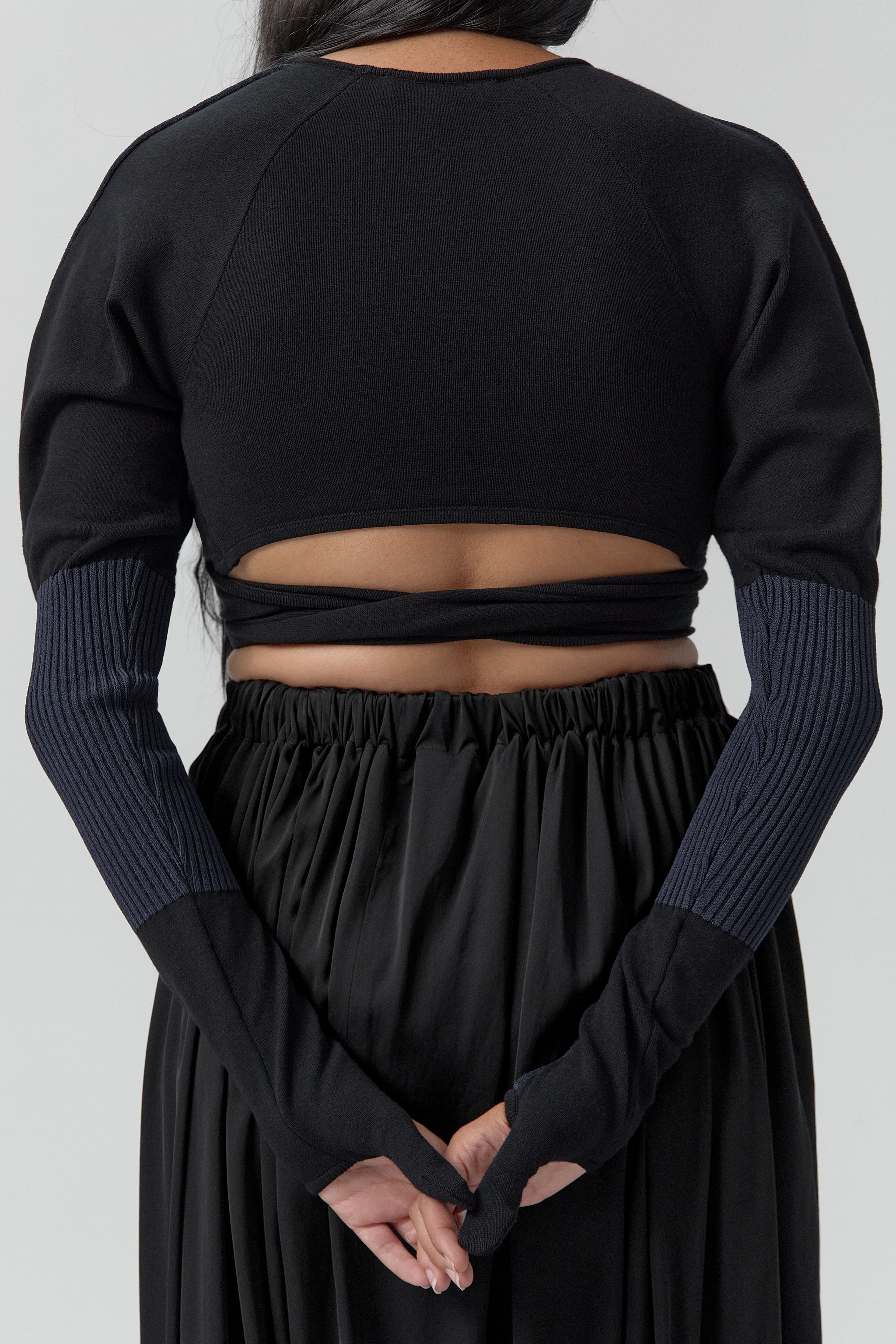 Riley Top - Black Extra Fine Merino Knit | Miista | Designed & Handmade in Europe