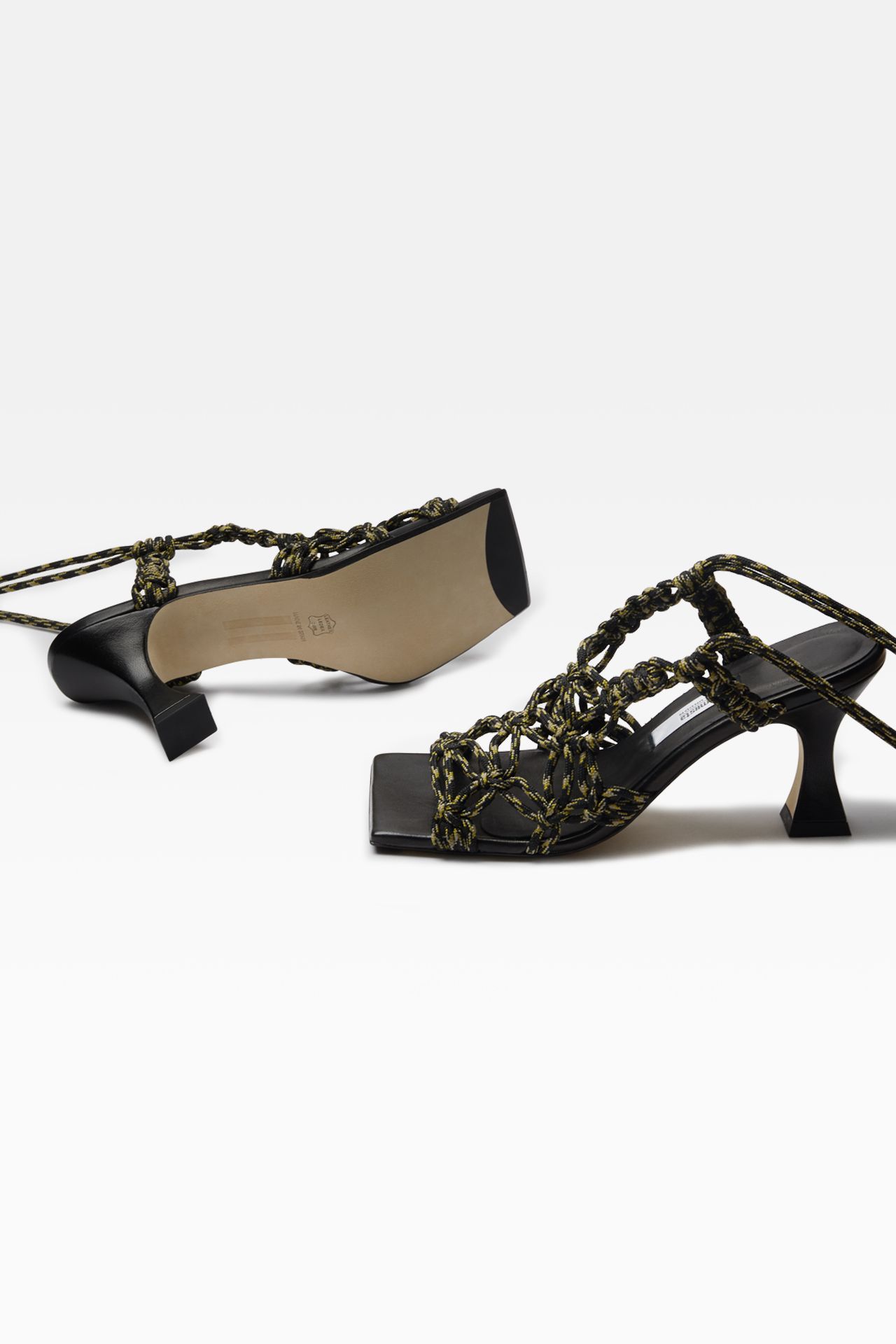 Stephanie Black Sandals | Miista