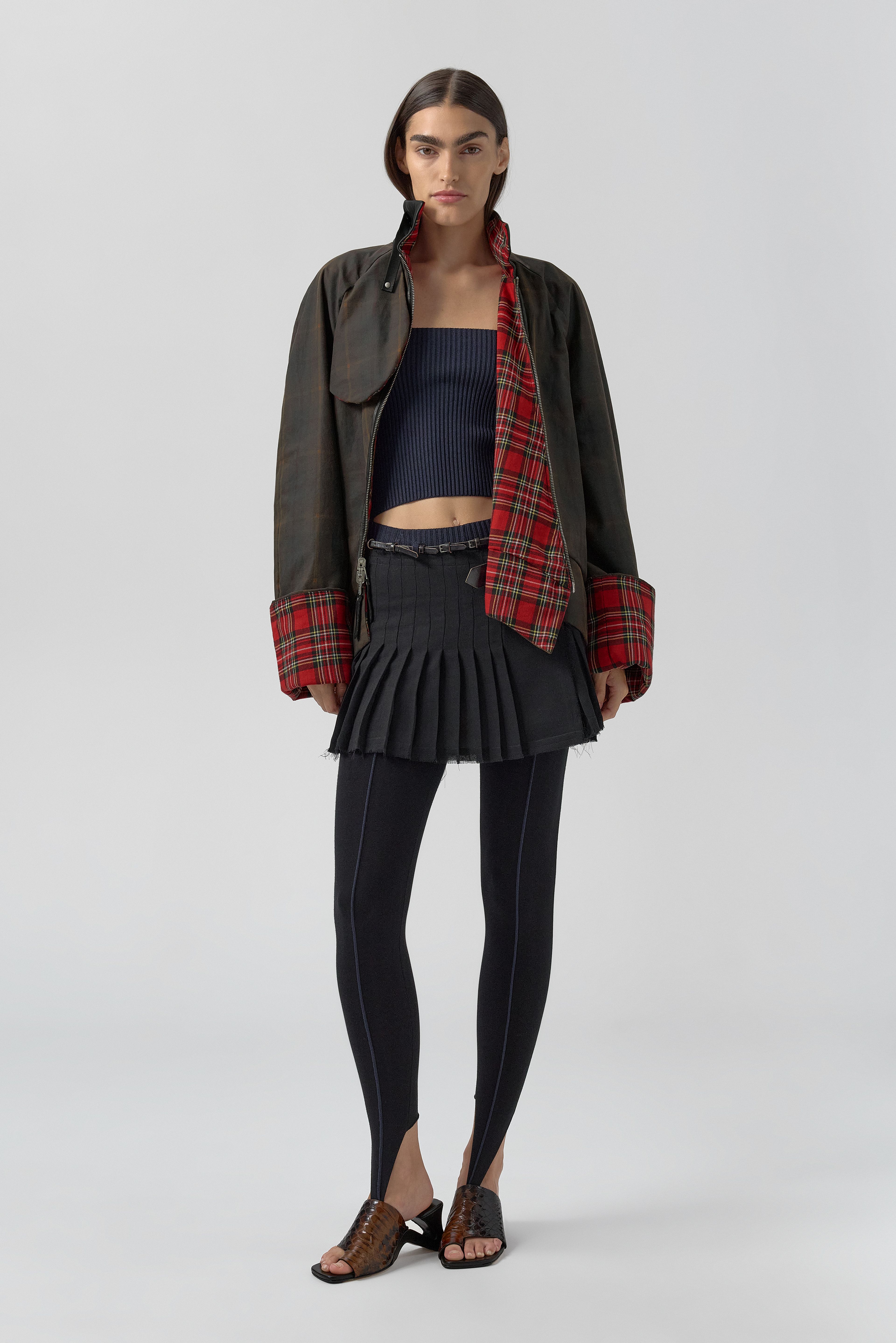 Ofelia Jacket - Brown Cotton | Miista | Designed & Handmade in Europe
