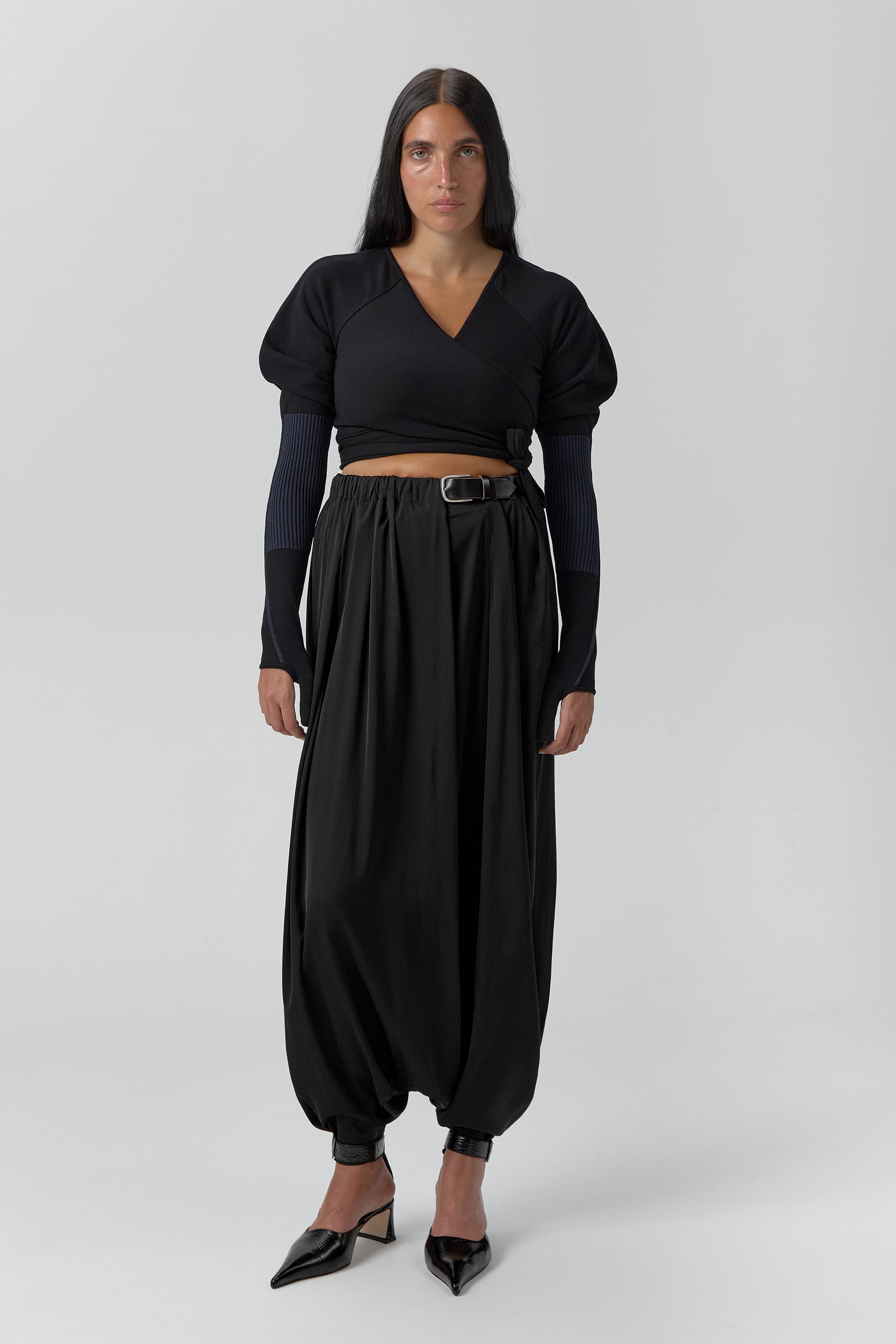 Riley Top - Black Extra Fine Merino Knit | Miista | Designed & Handmade in Europe
