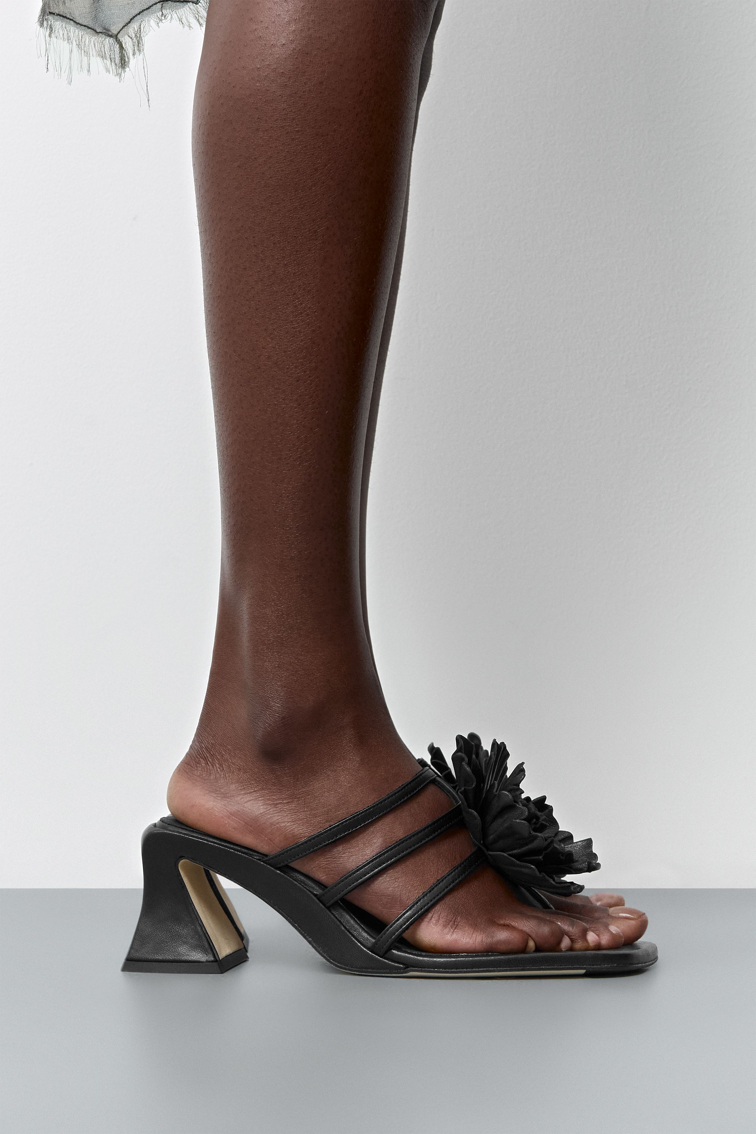Hara Sandals - Black Nappa Leather | Miista