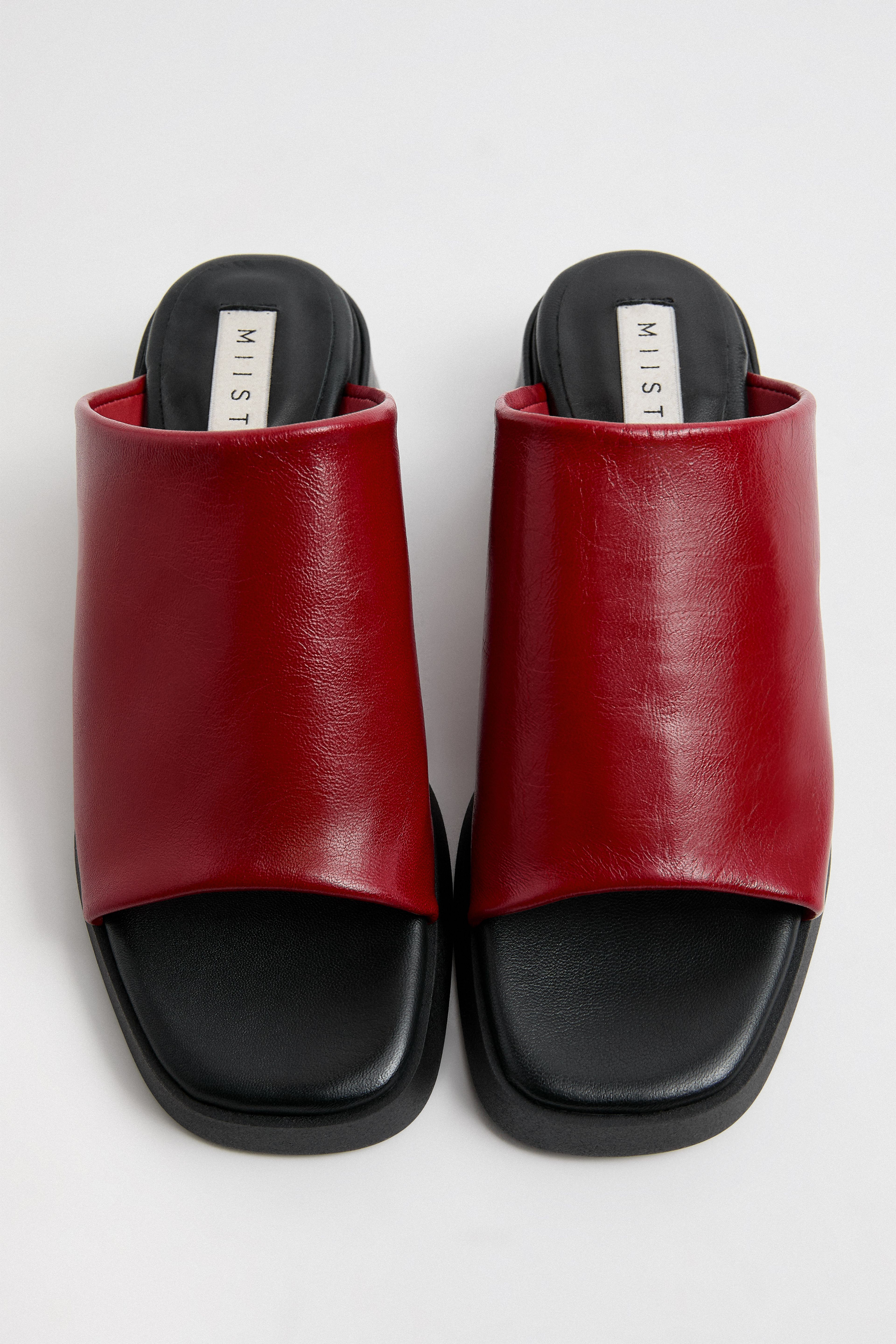Zooey Red Mules | Miista | Designed & Handmade in Europe