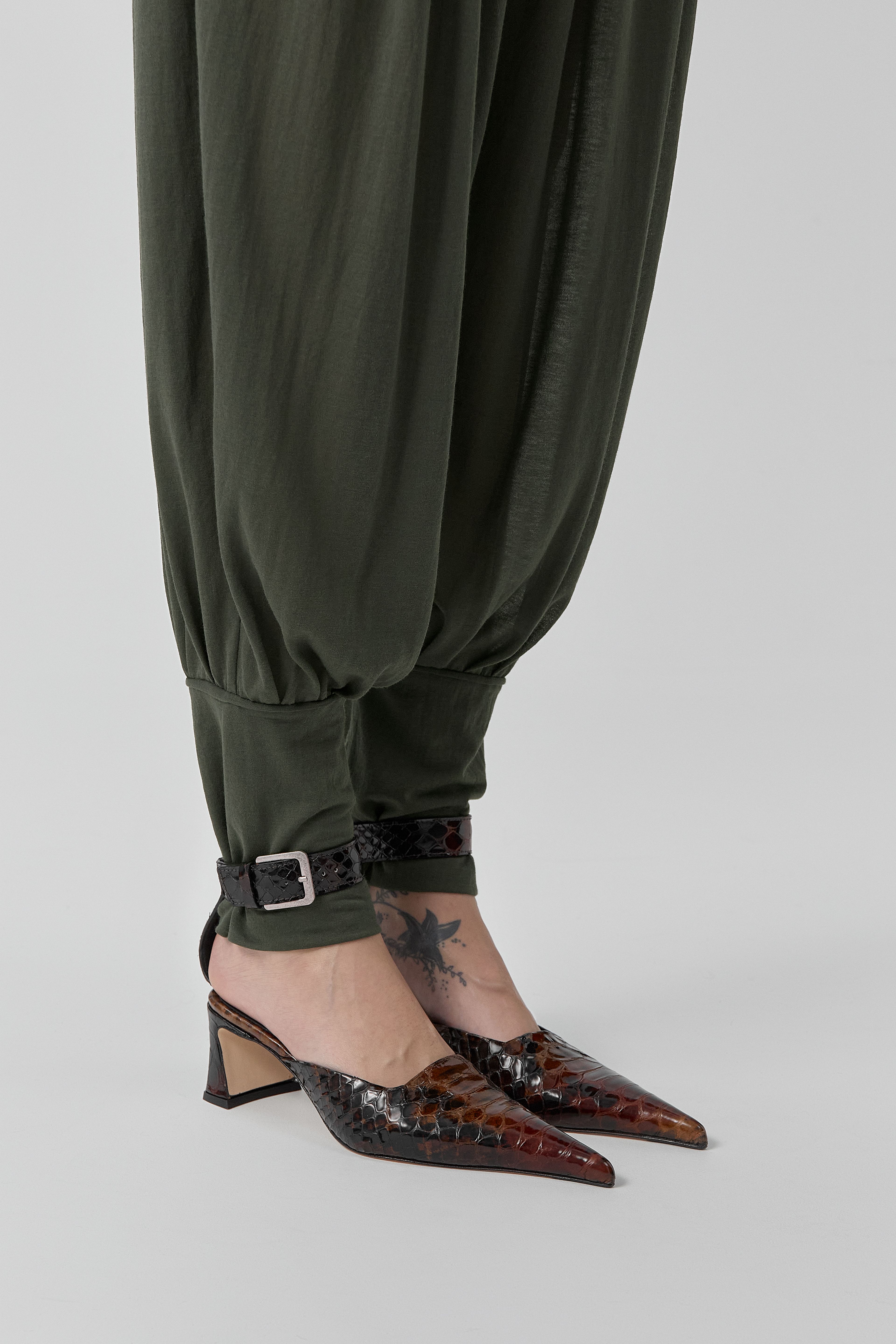 Qori Courts - Tan Snake Embossed Leather | Miista | Designed & Handmade in Europe