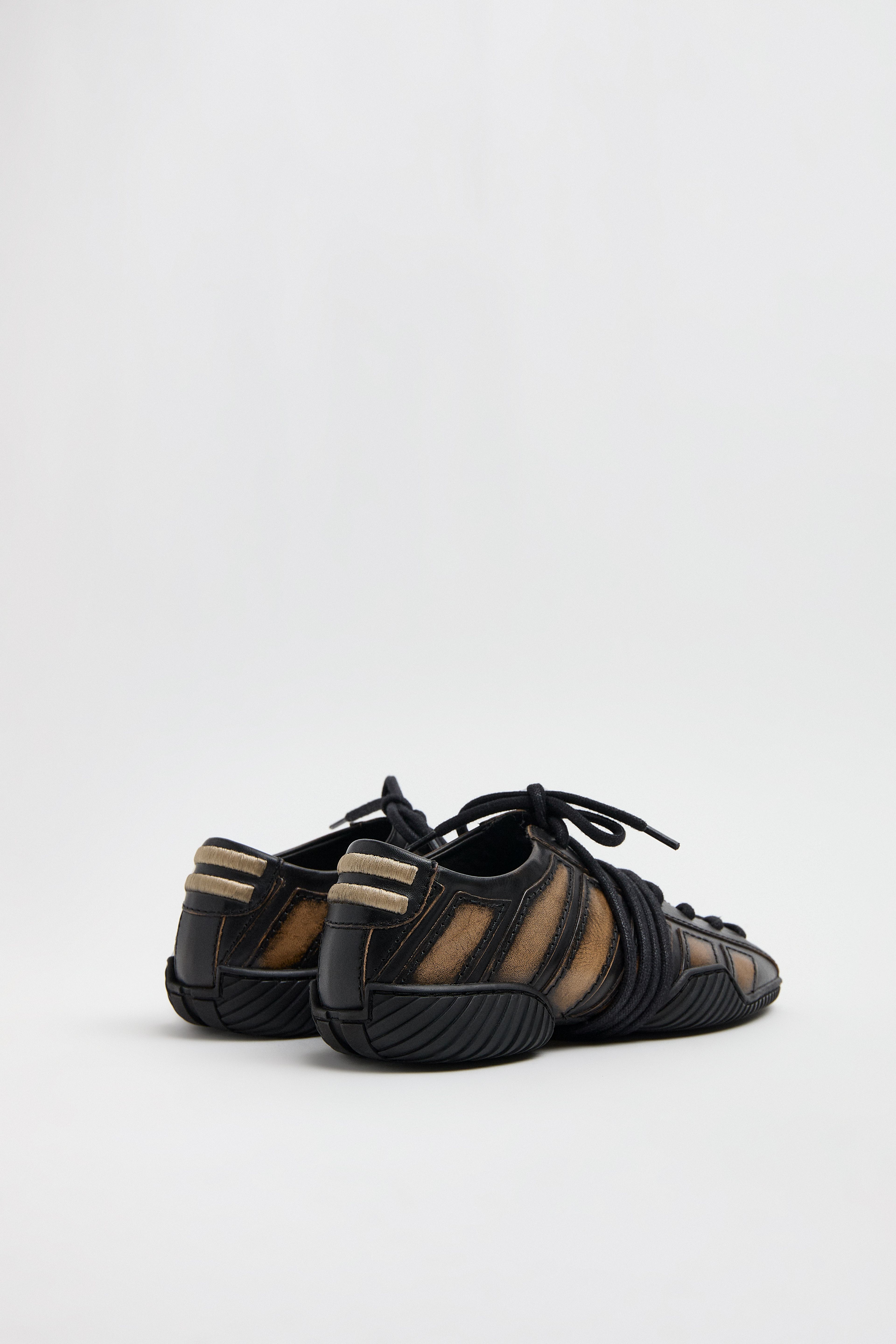 Erna Sneakers - Brown Brush Off Leather | Miista | Designed & Handmade in Europe