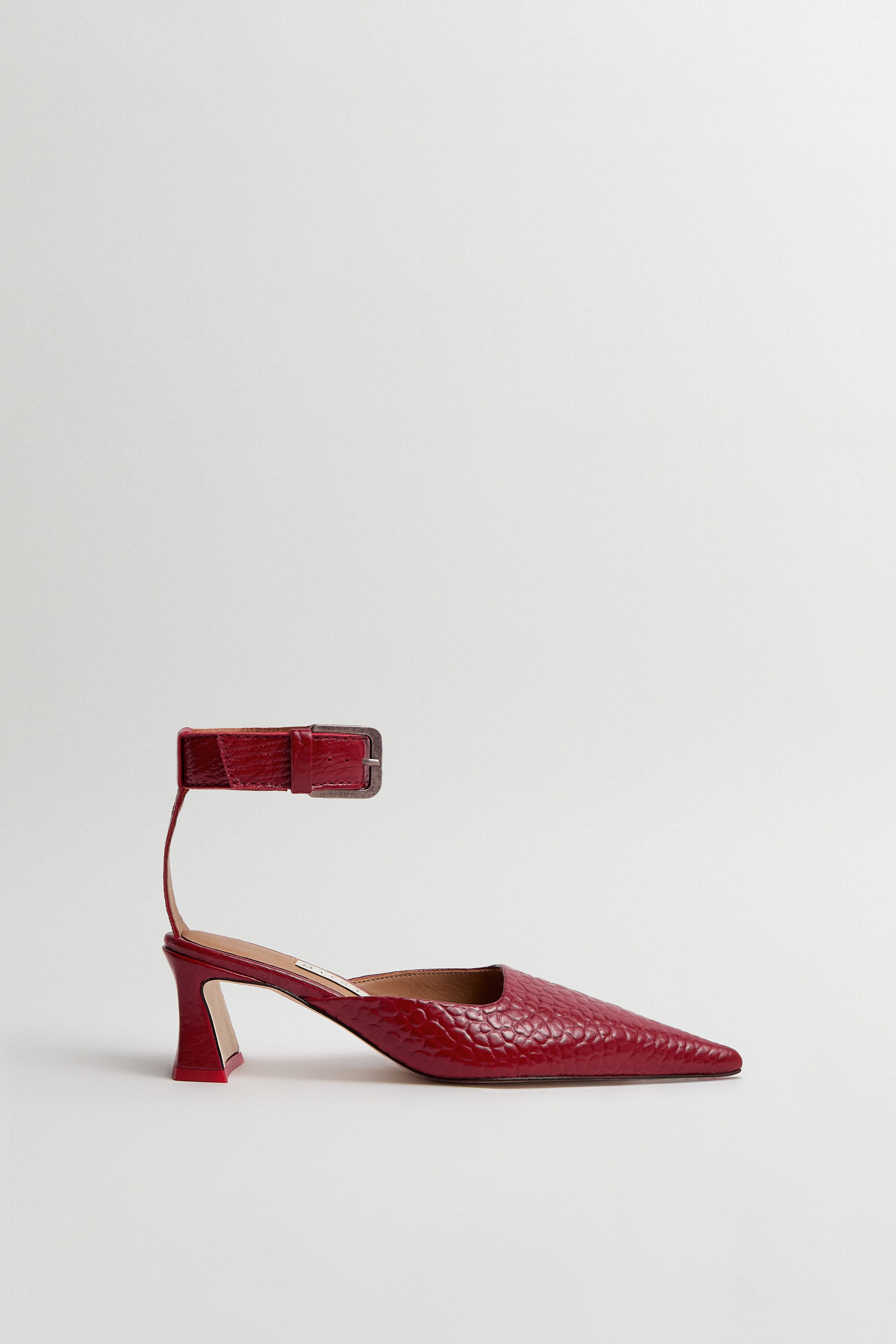 Qori Red Ankle Strap Sandals | Miista | Designed & Handmade in Europe
