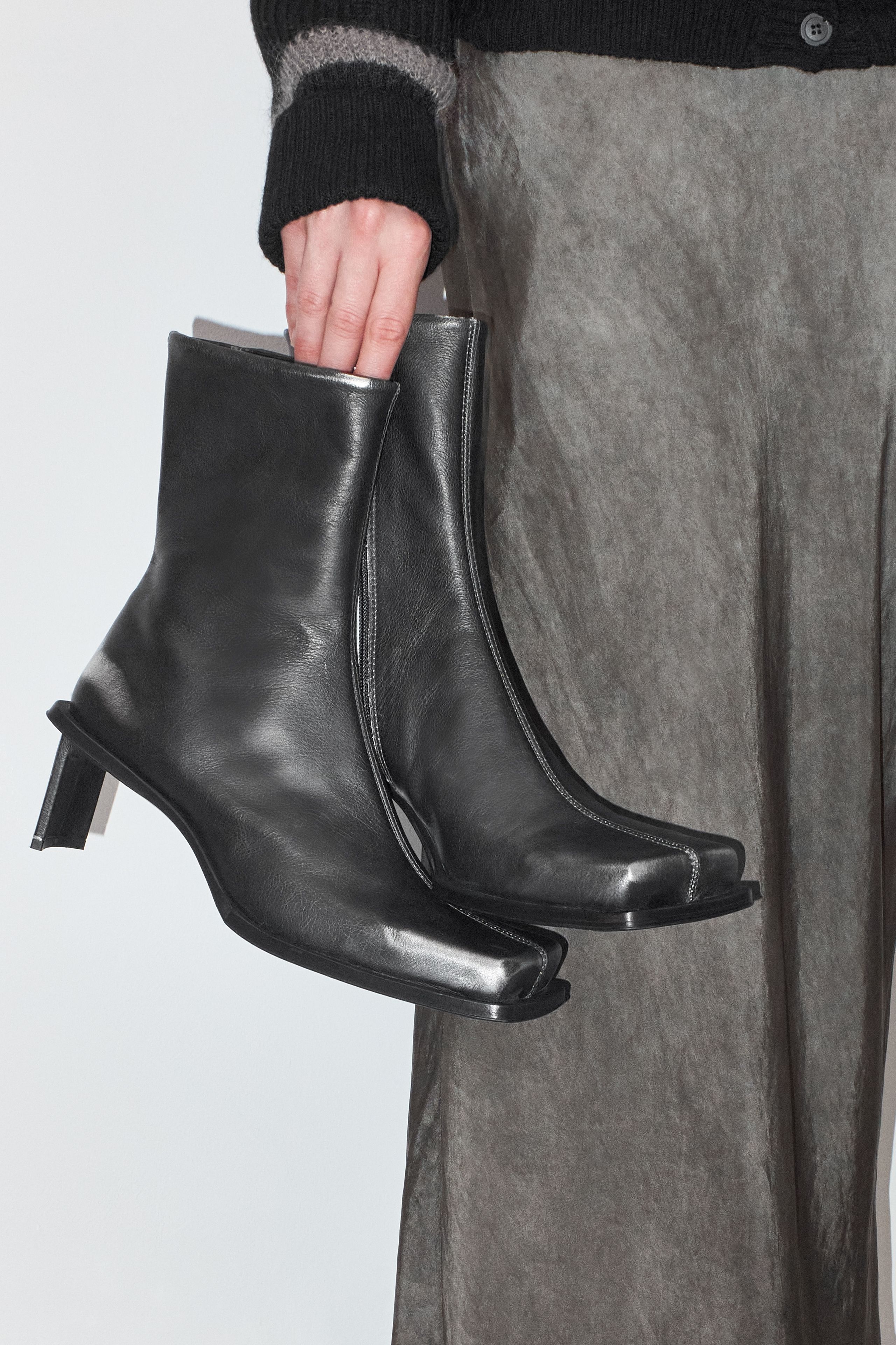 Brenda Brush Off Metal Ankle Boots | Miista