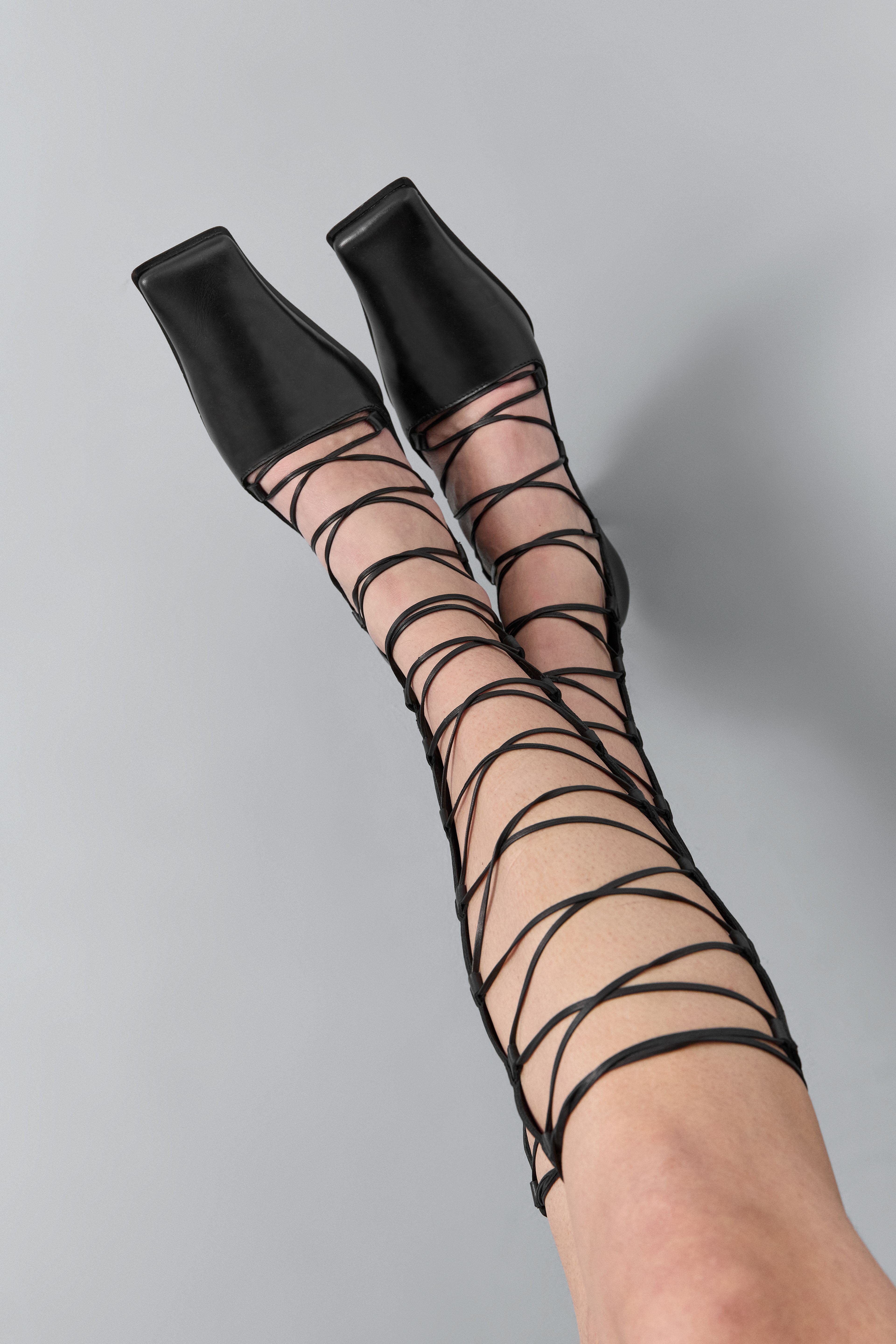 Lena Black Lace Up Wedge Courts | Miista | Designed & Handmade in Europe