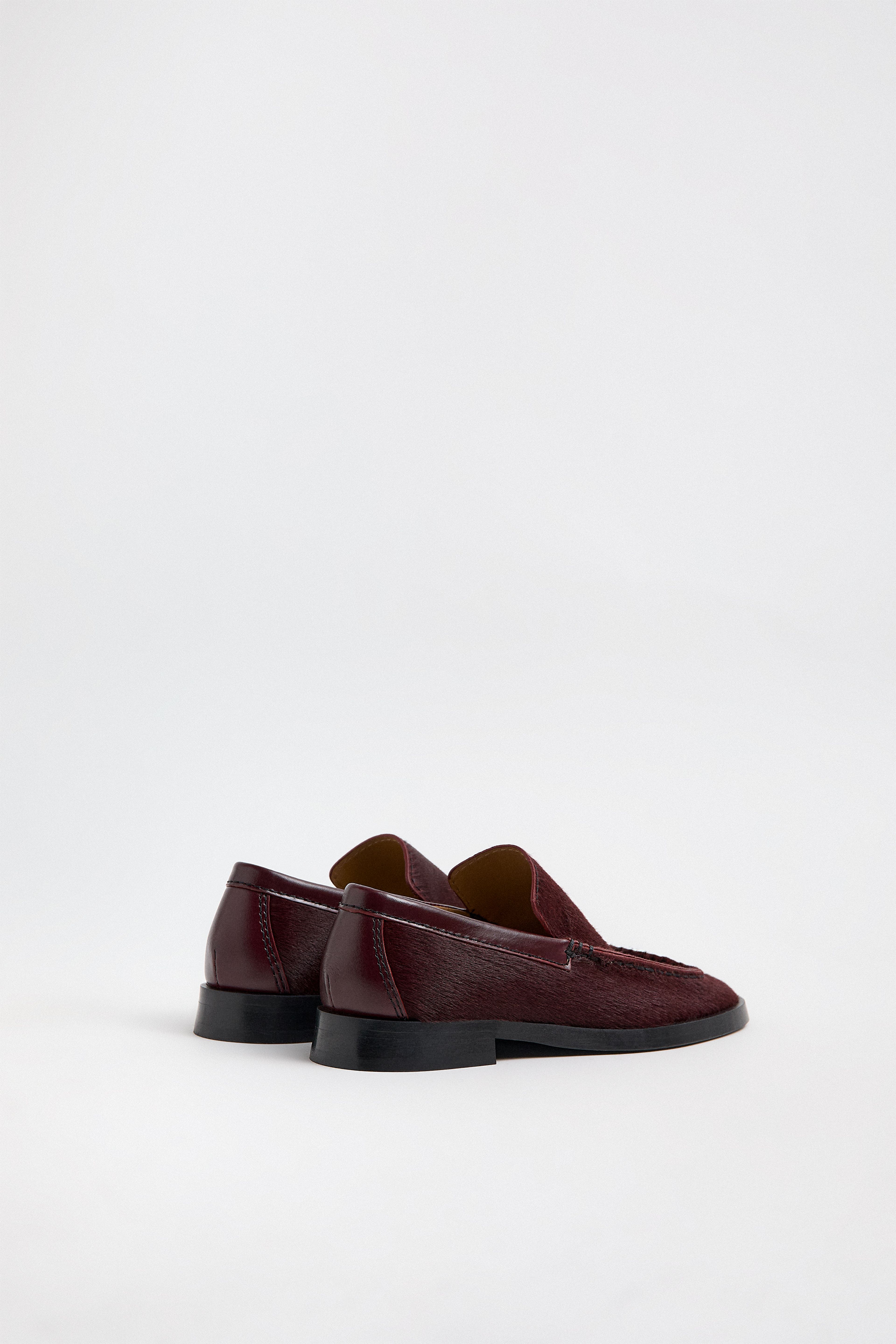 Giobbe Burgundy Pony Hair Loafers | Miista | Designed & Handmade in Europe