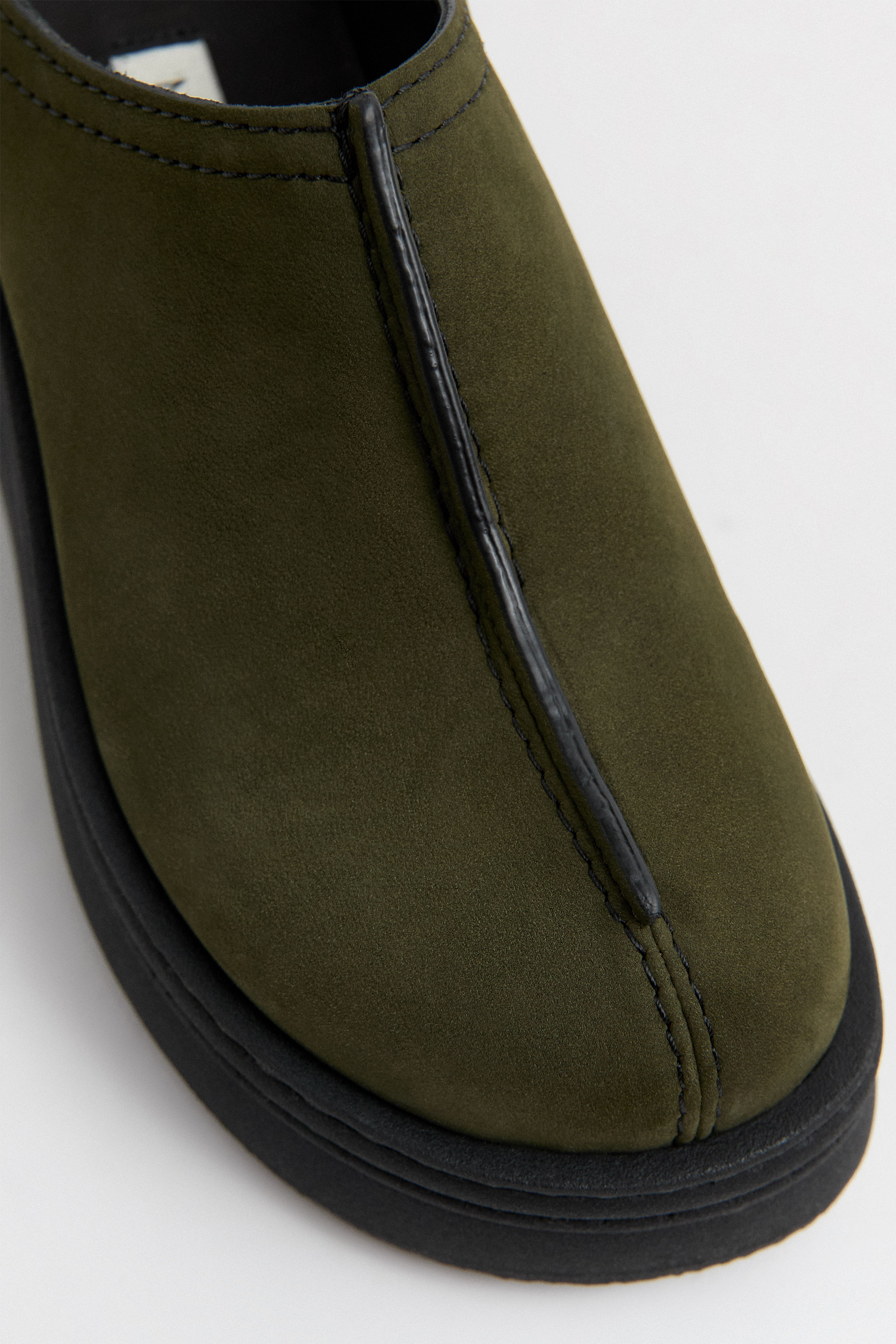 Mego Khaki Mules | Miista | Designed & Handmade in Europe