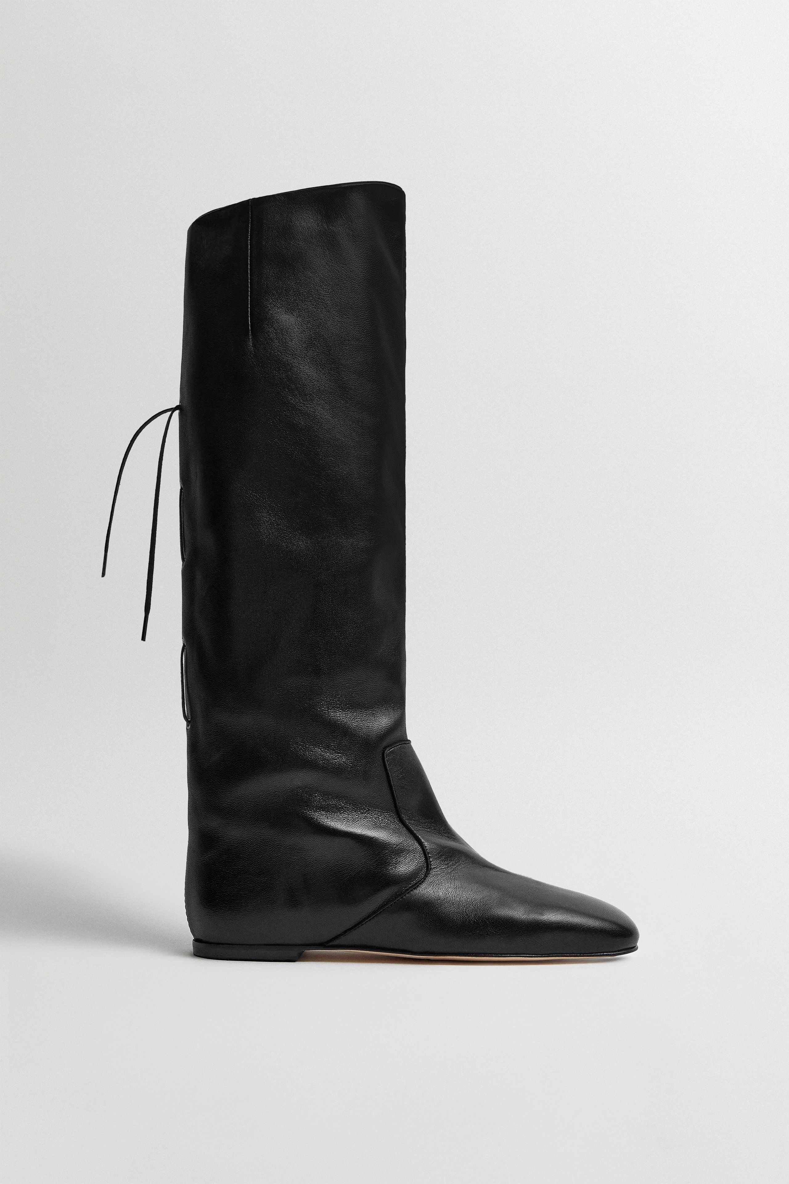 Karola Black Tall Boots | Miista | Designed & Handmade in Europe