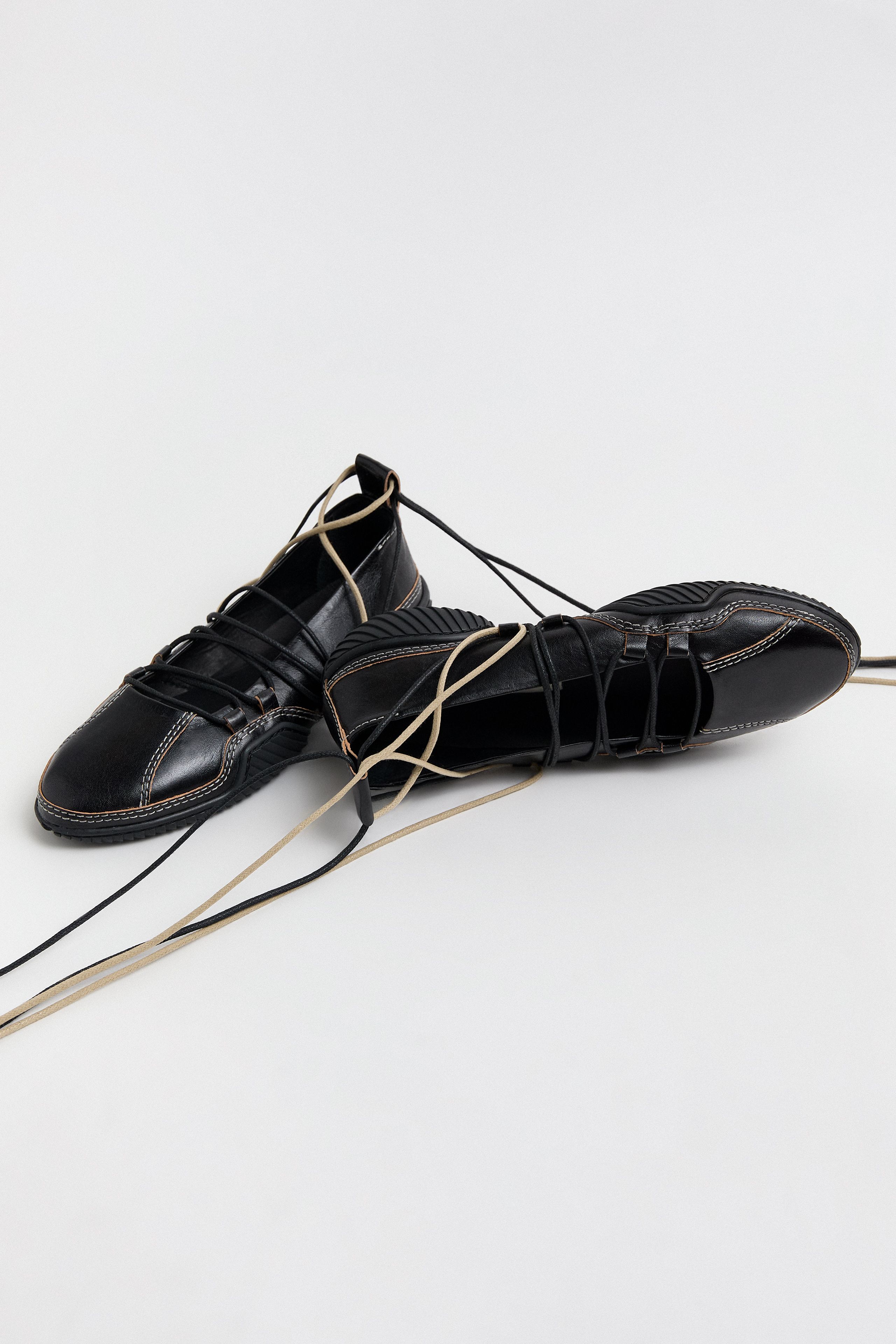Norby Ballerinas - Black Leather | Miista
