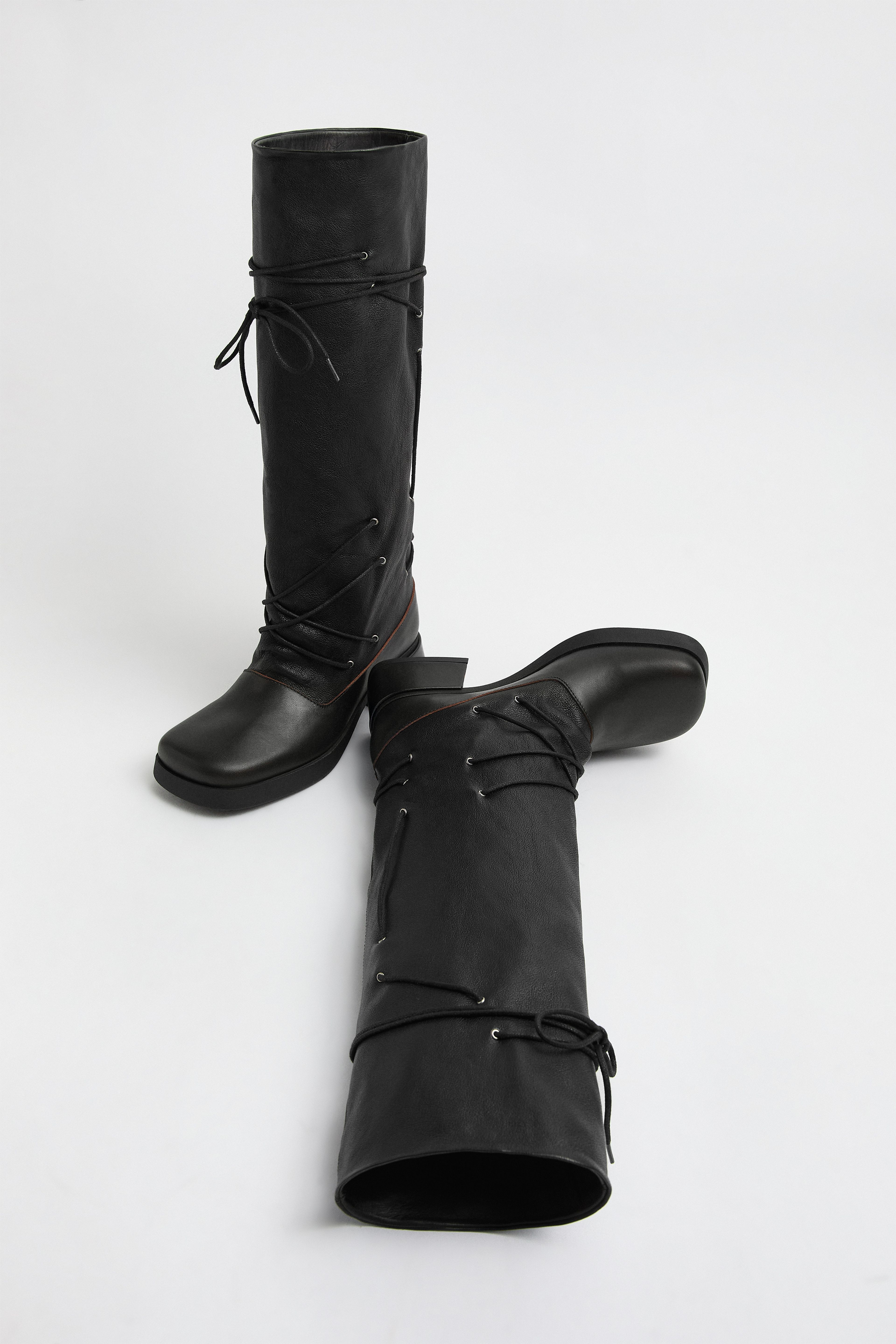 Alida Boots - Black Leather| Miista | Designed & Handmade in Europe
