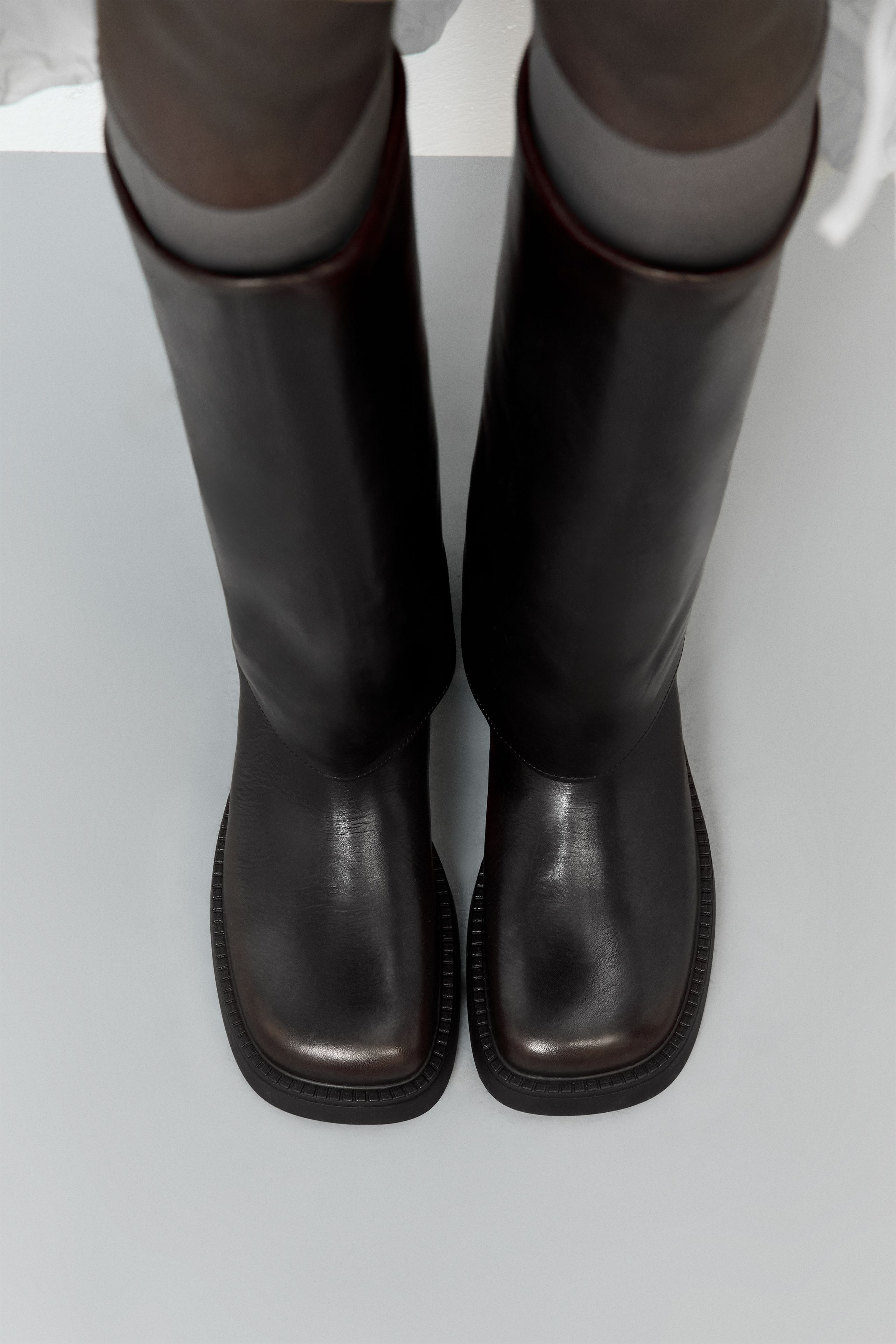 Leala Brushed Brown Tall Boots | Miista | Designed & Handmade in Europe