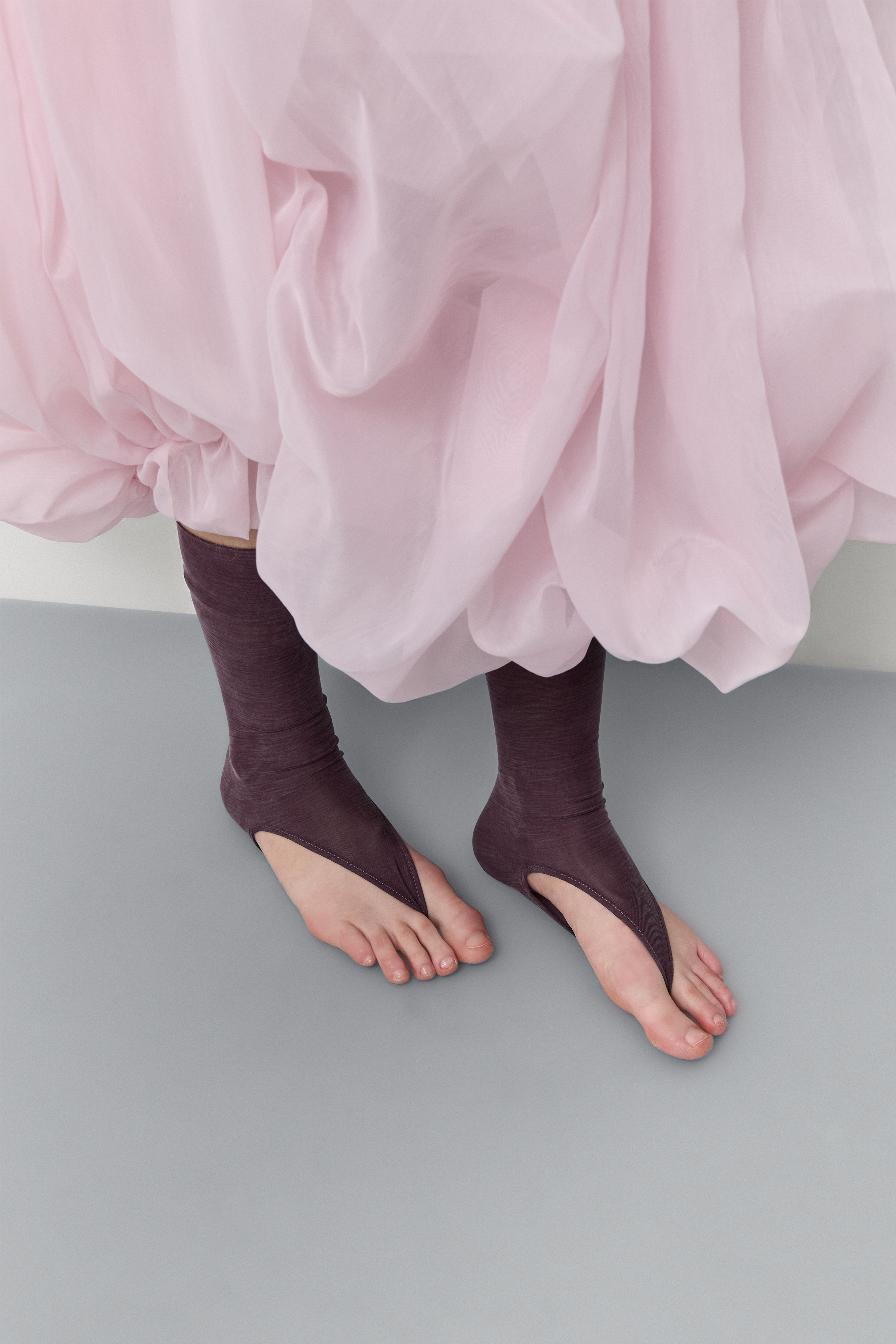 Andie Fig Rib Socks | Miista | Designed & Handmade in Europe