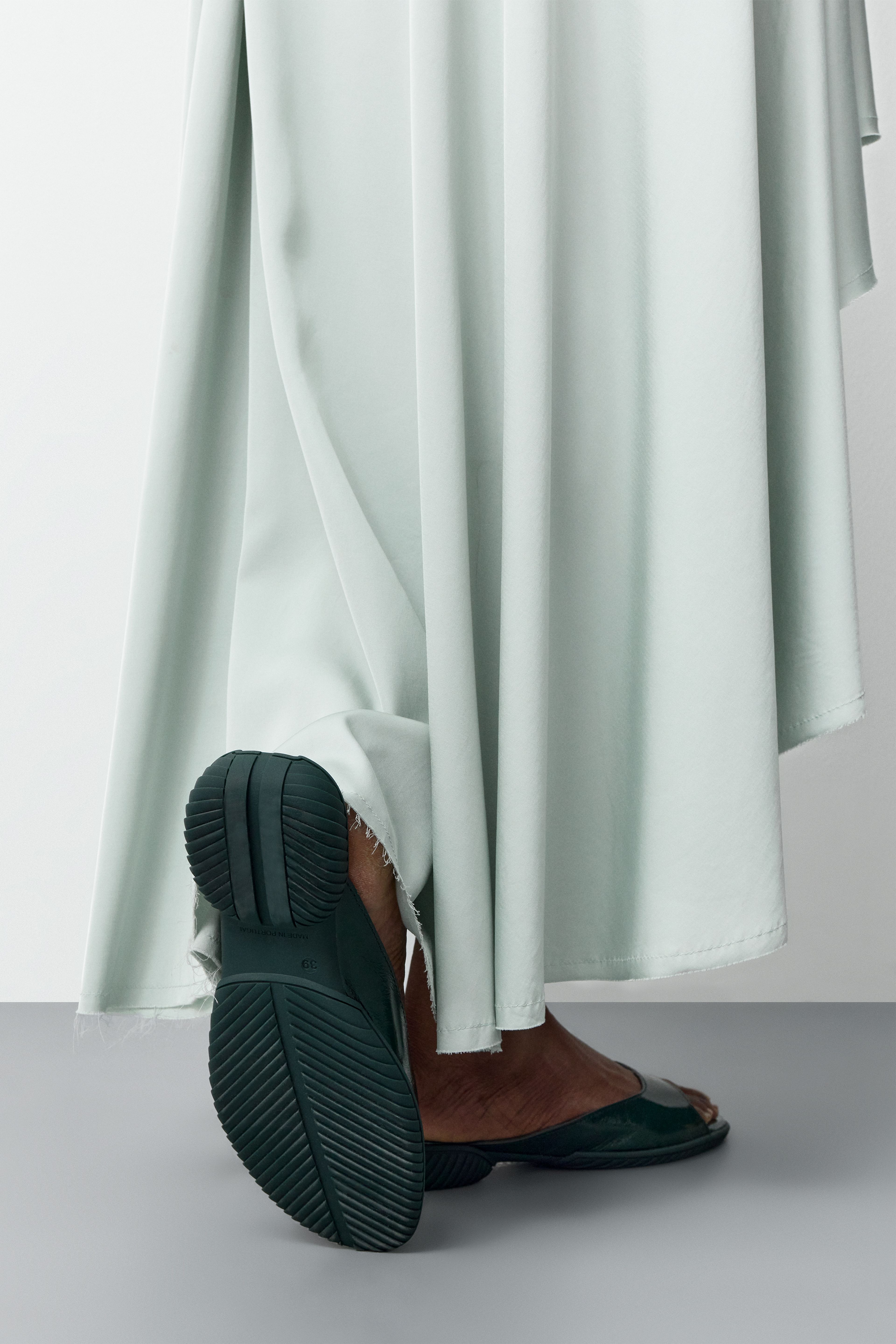 Yachay Mint Slide Sandals | Miista | Designed & Handmade in Europe