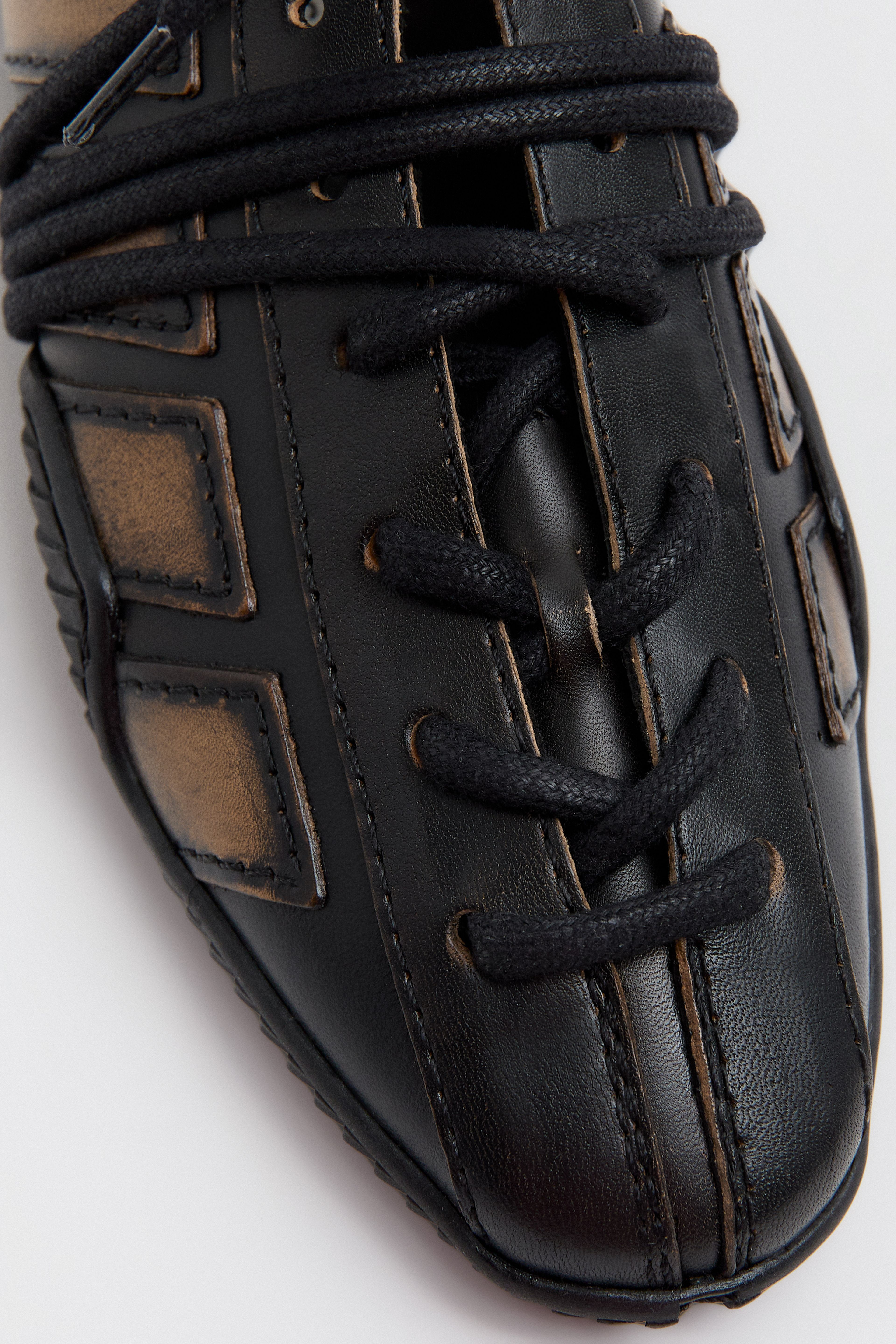 Erna Sneakers - Brown Brush Off Leather | Miista | Designed & Handmade in Europe