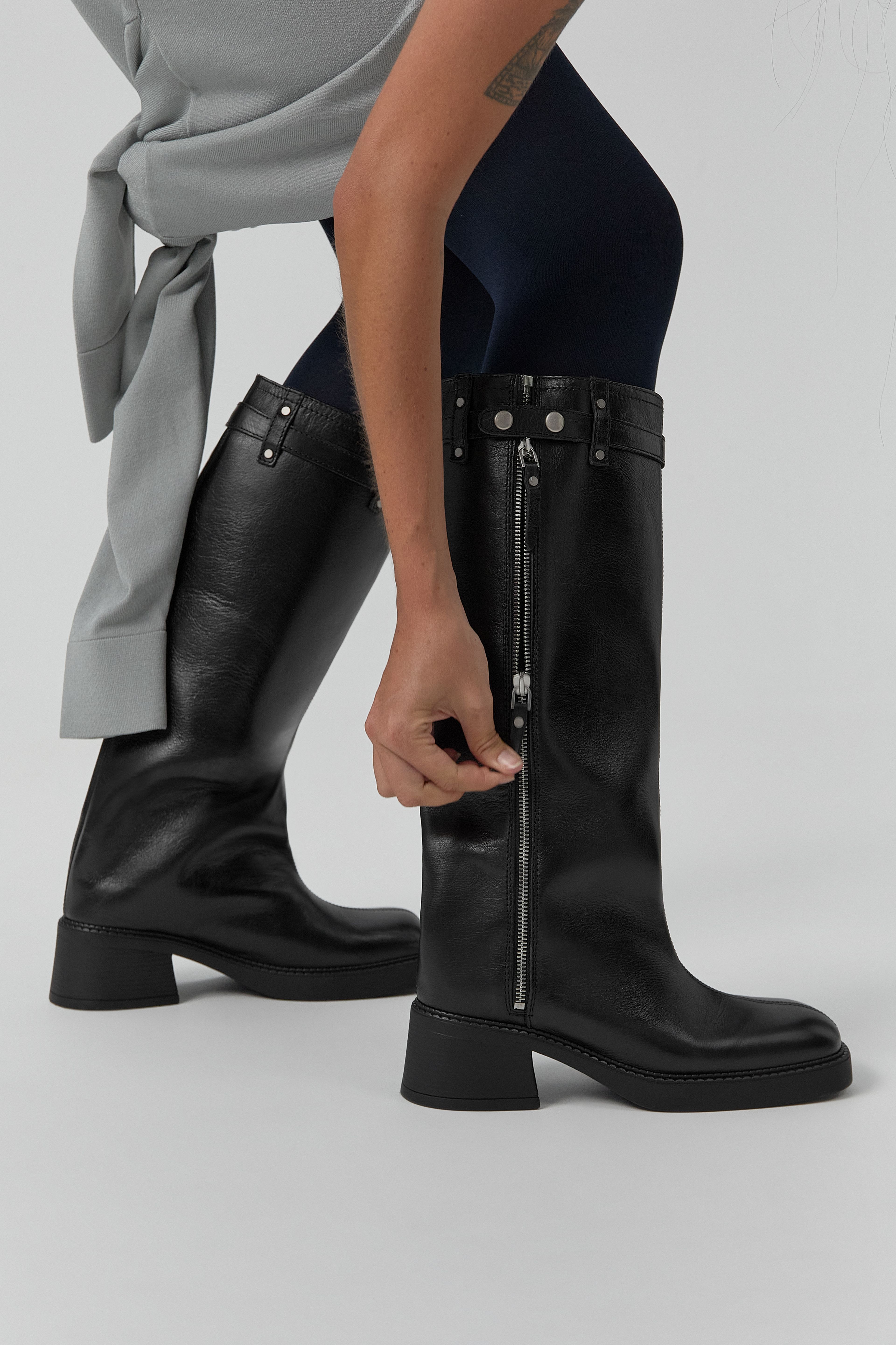Izolda Boots - Black Leather | Miista | Designed & Handmade in Europe
