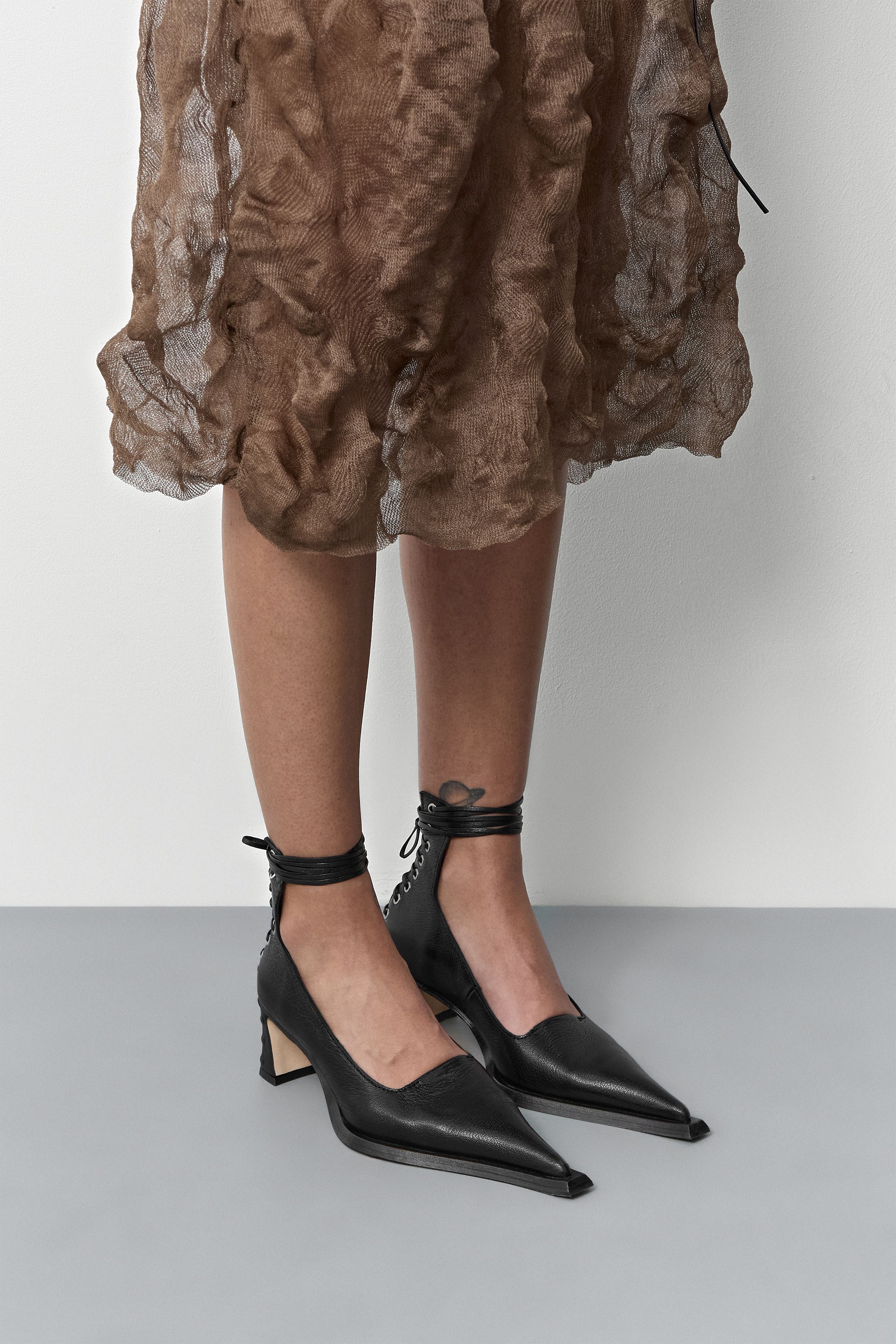 Gauri Lace Black Courts | Miista | Designed & Handmade in Europe