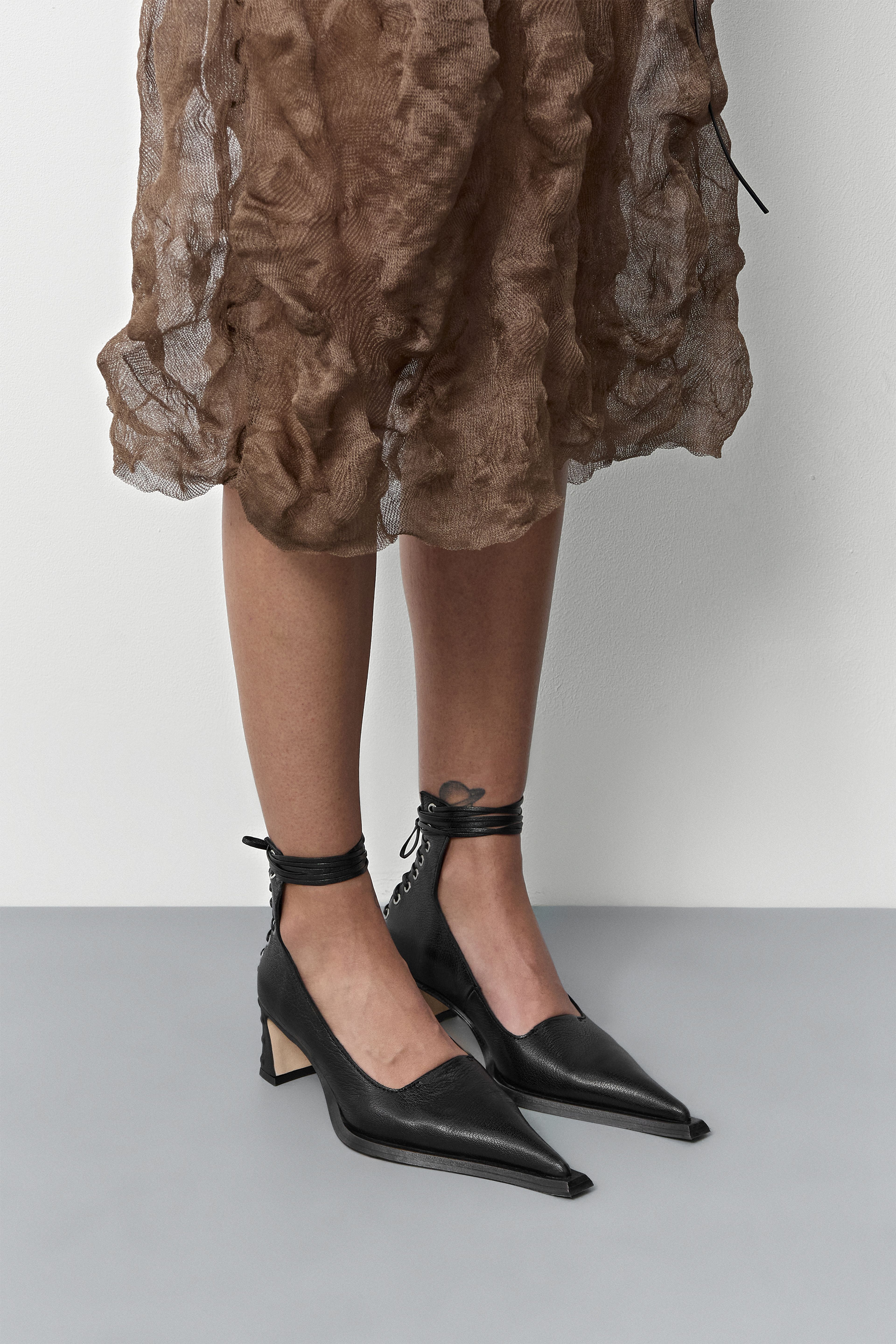 Gauri Lace Black Courts | Miista | Designed & Handmade in Europe