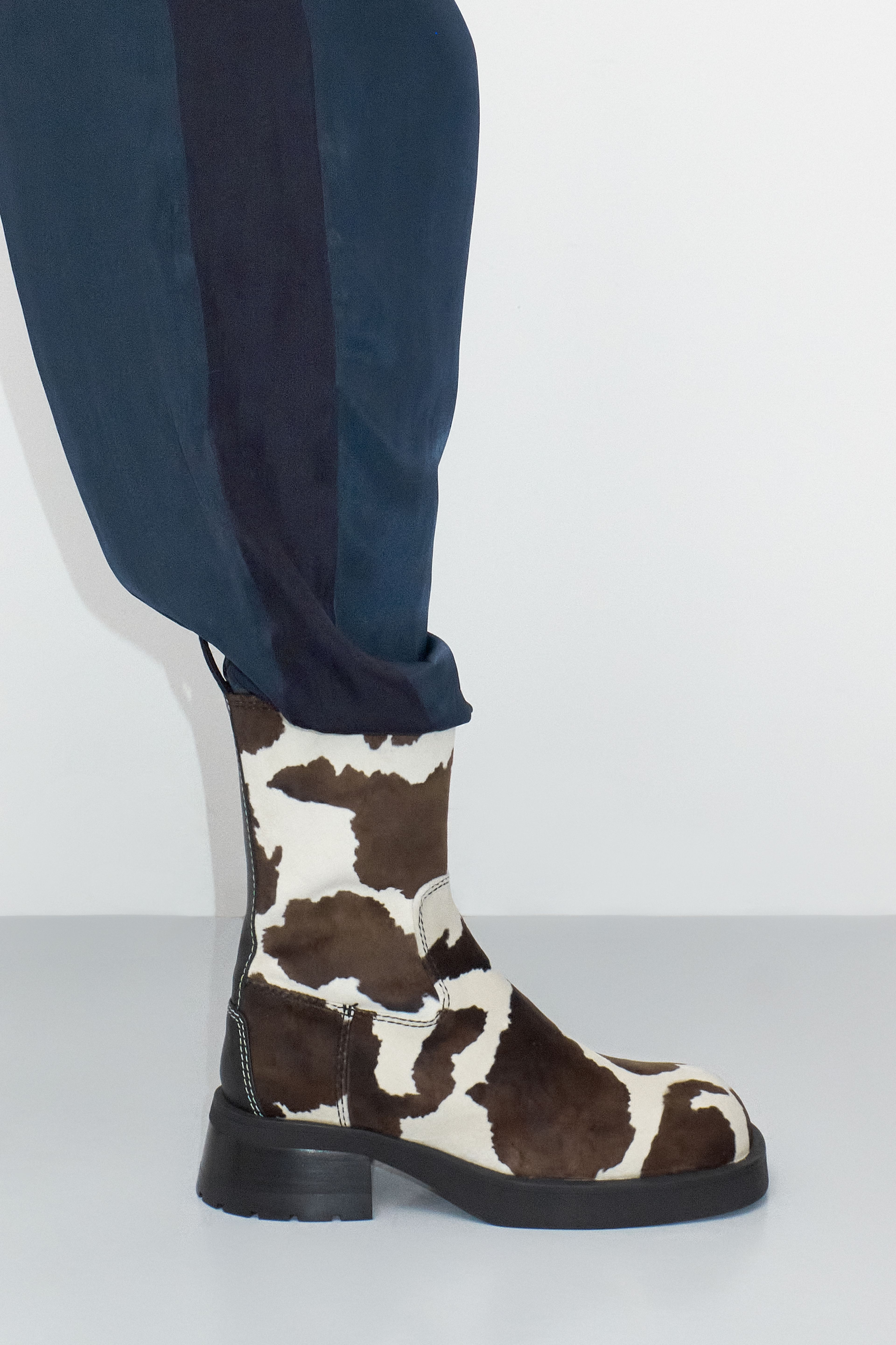 Yolanda Cow Ankle Boots | Miista | Designed & Handmade in Europe