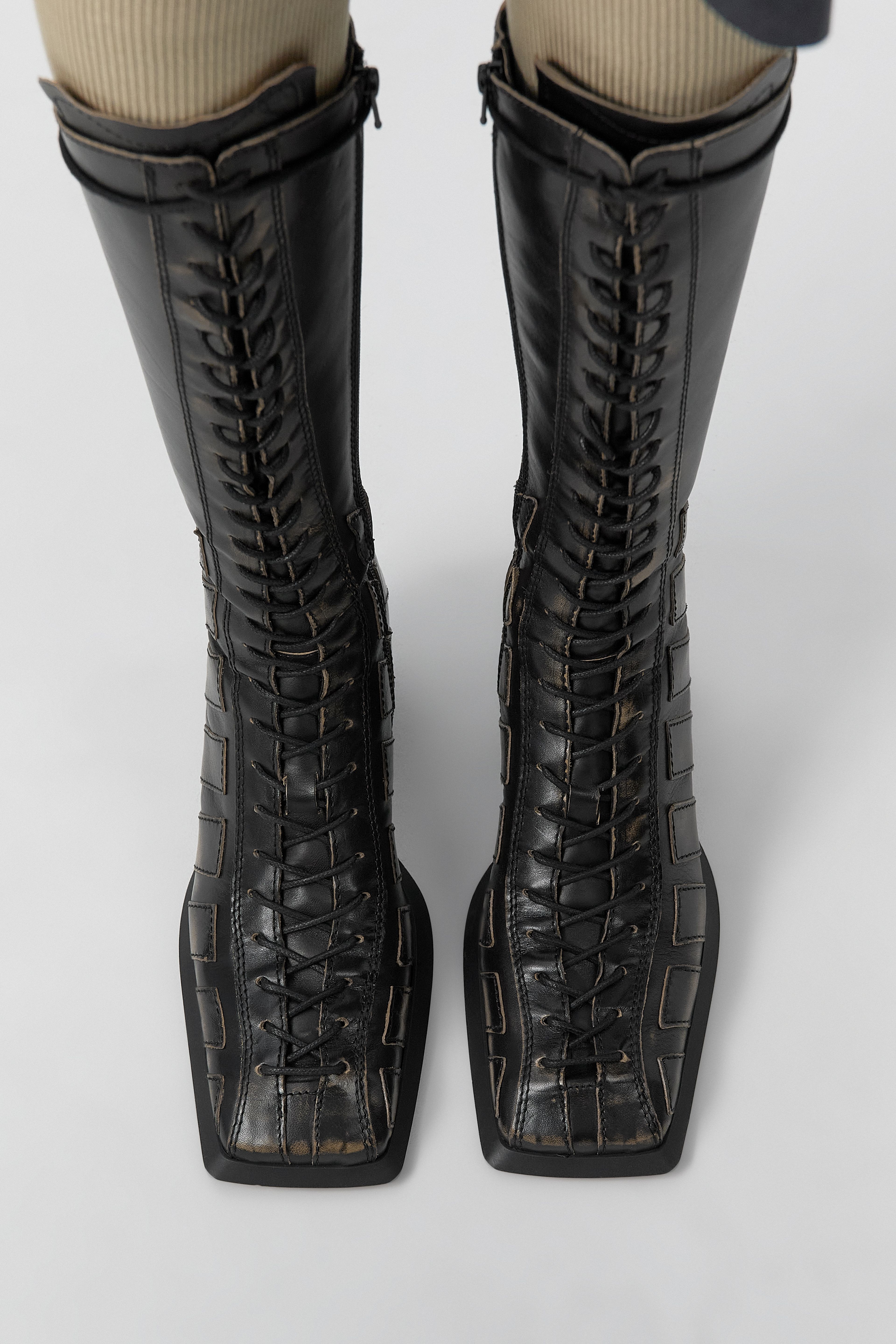 Nelly Boots -  Brown Brush Off Leather | Miista | Designed & Handmade in Europe