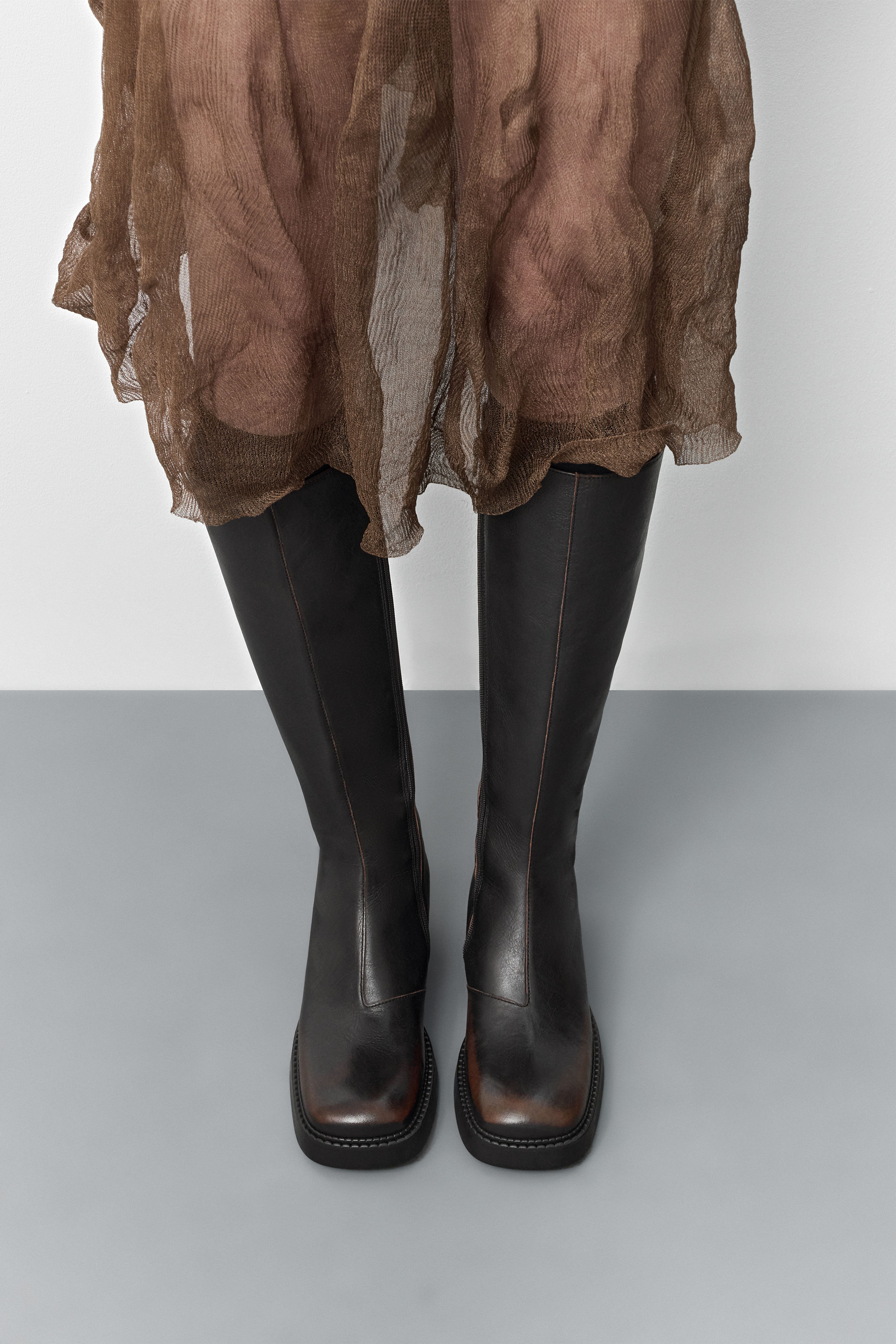 Yumi Brushed Brown Boots | Miista | Designed & Handmade in Europe
